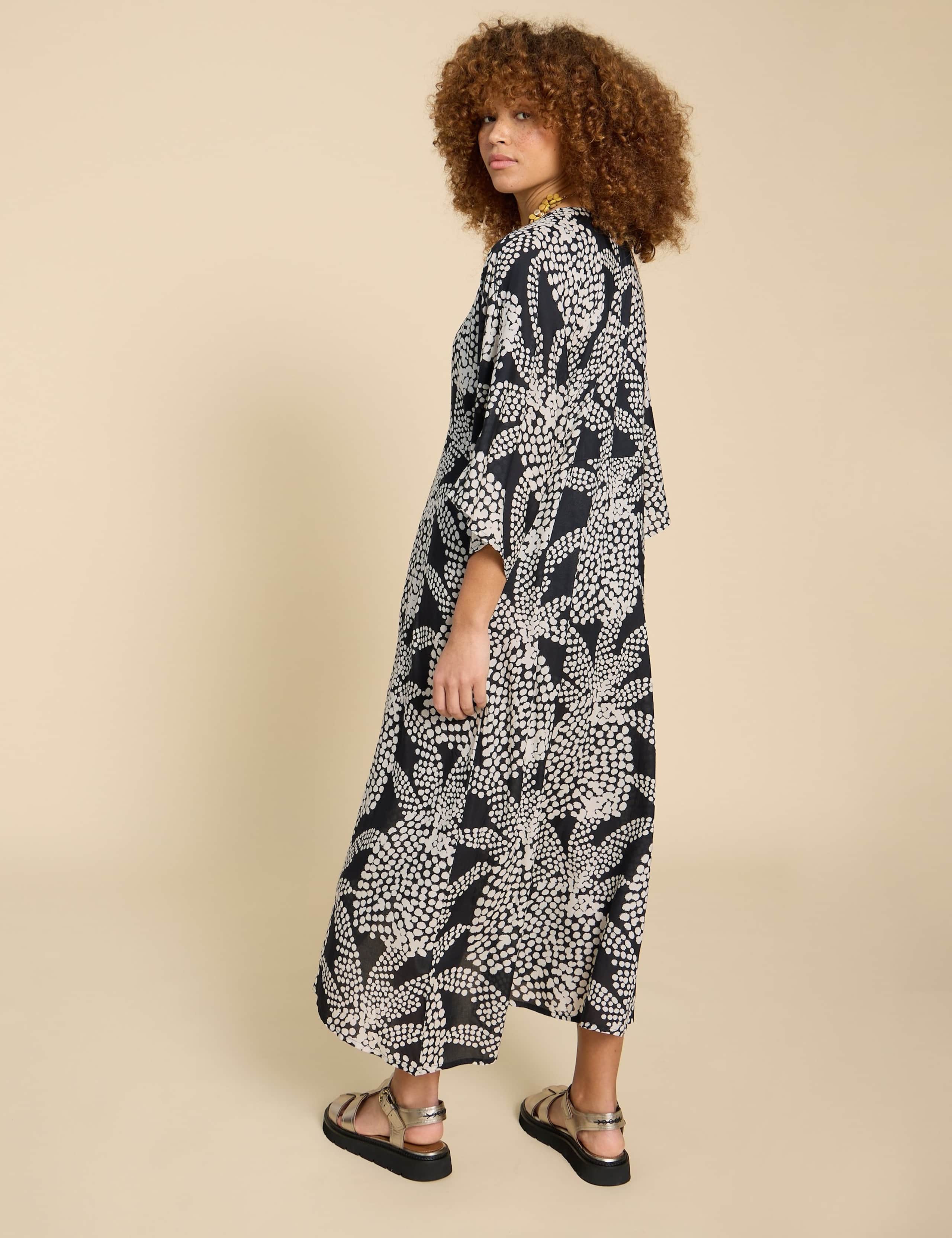 Printed Twist Front Beach Cover Up Kaftan 4 of 6