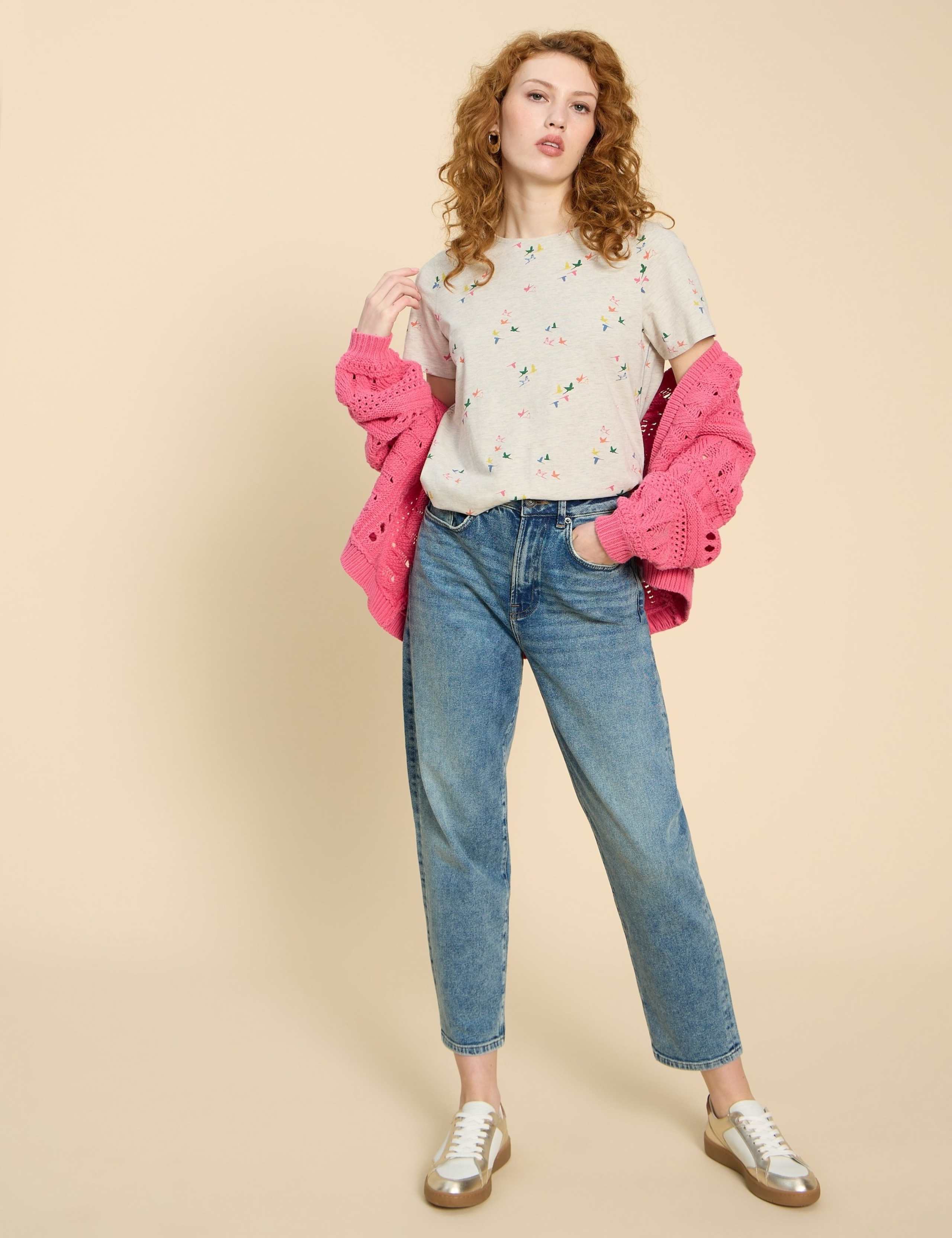 Birdsong Contrast Print Shirt