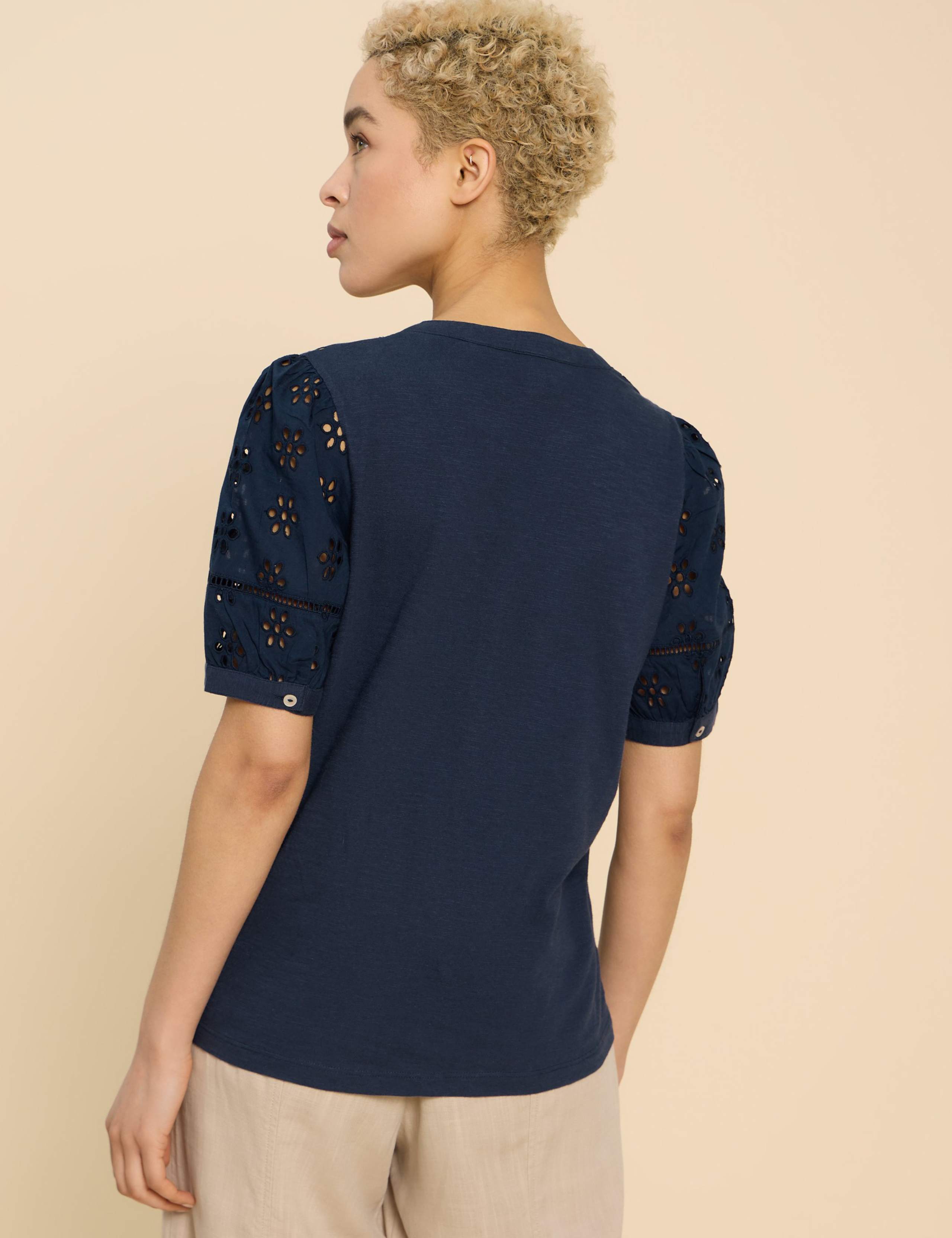 Pure Cotton Broderie Top 4 of 6