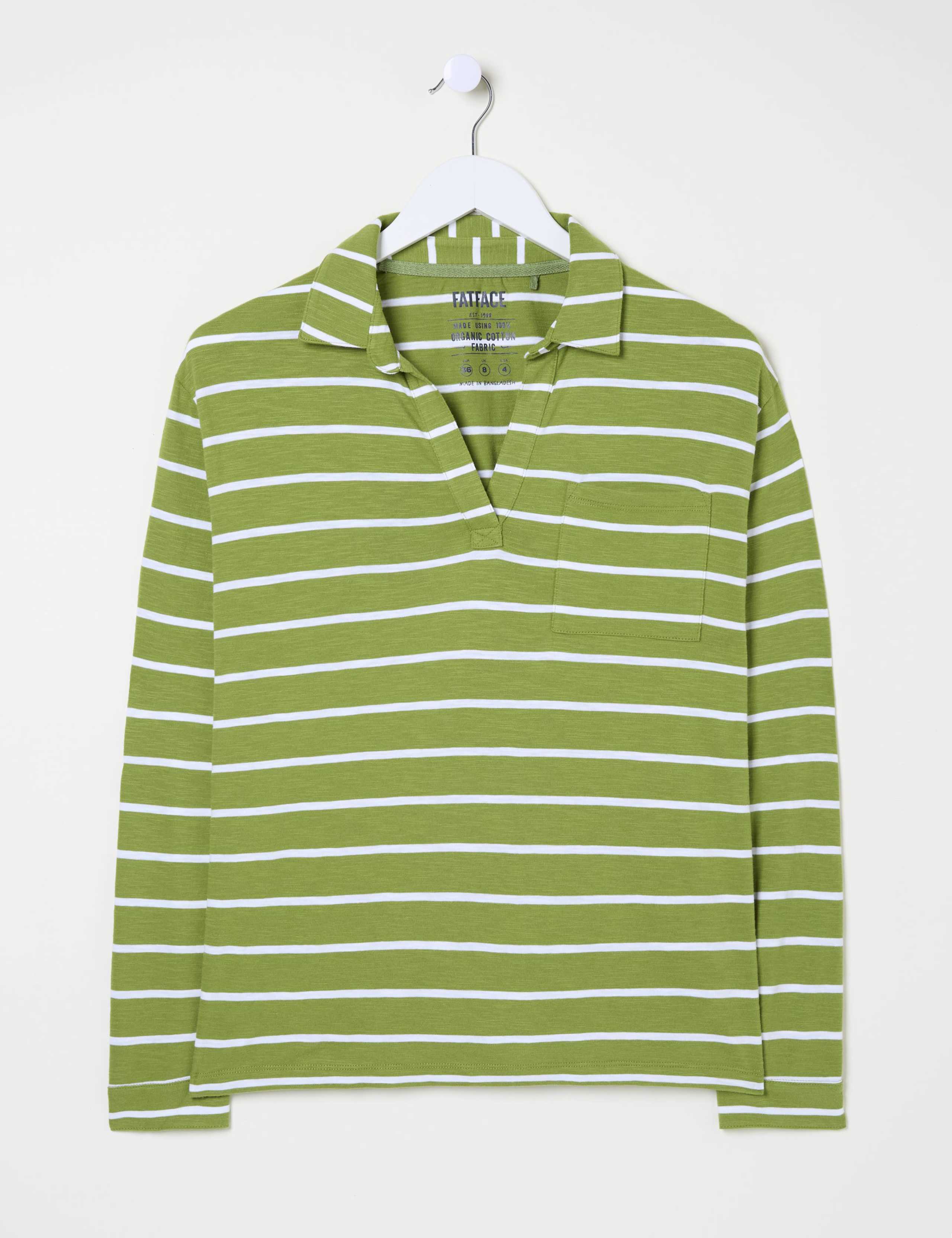 Pure Cotton Striped V-Neck Top 2 of 5
