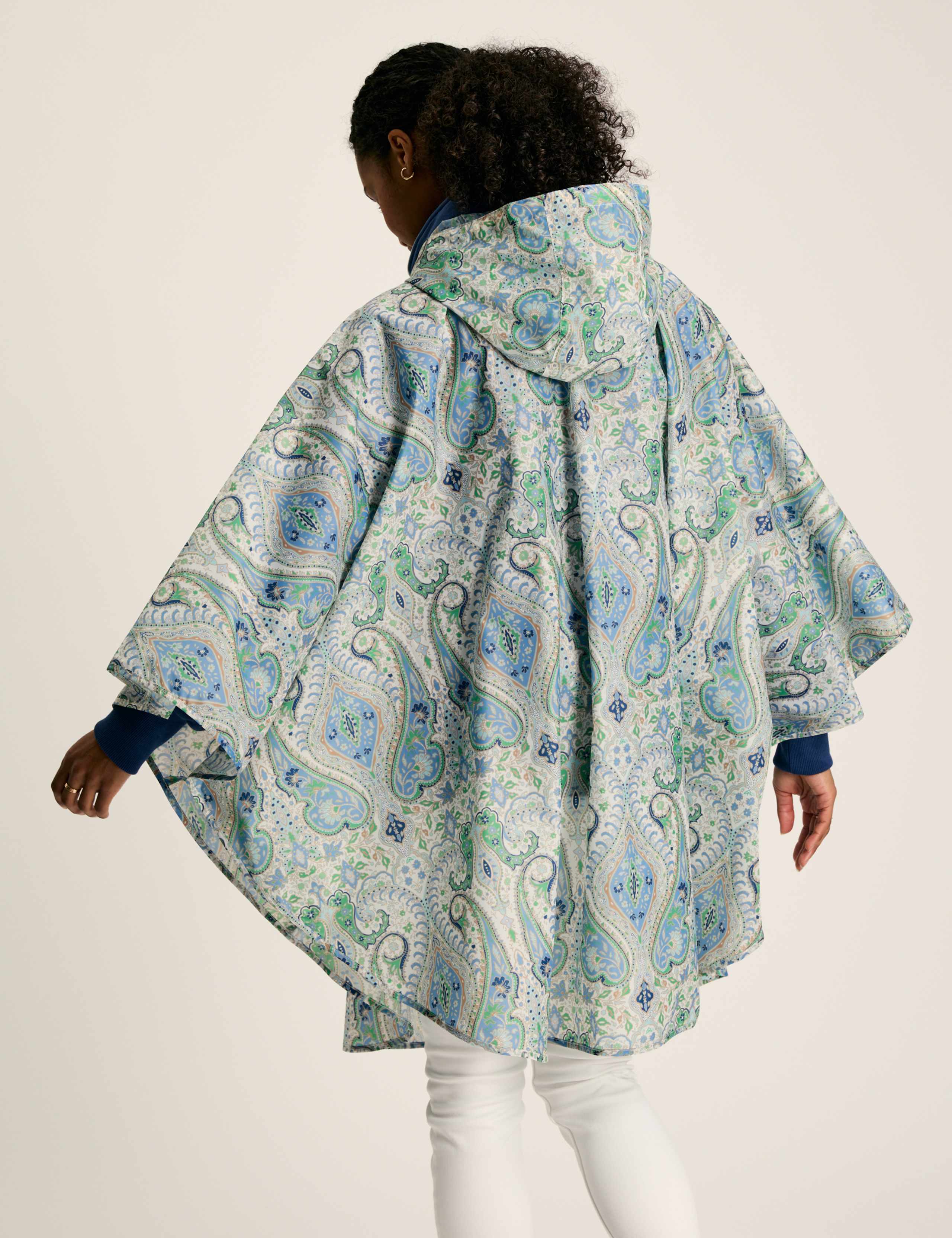 Waterproof Paisley Hooded Longline Raincoat 4 of 8