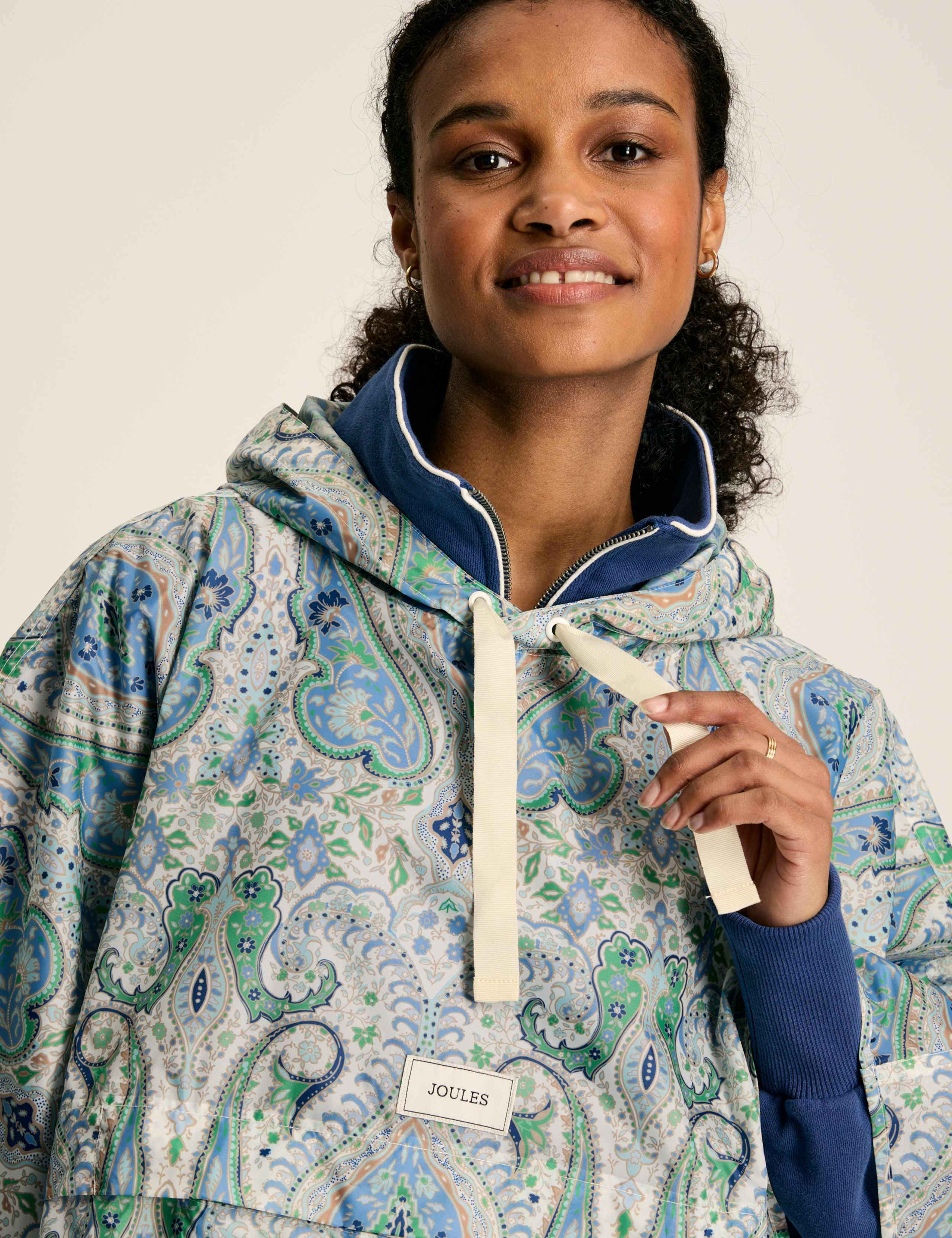 Waterproof Paisley Hooded Longline Raincoat 5 of 8