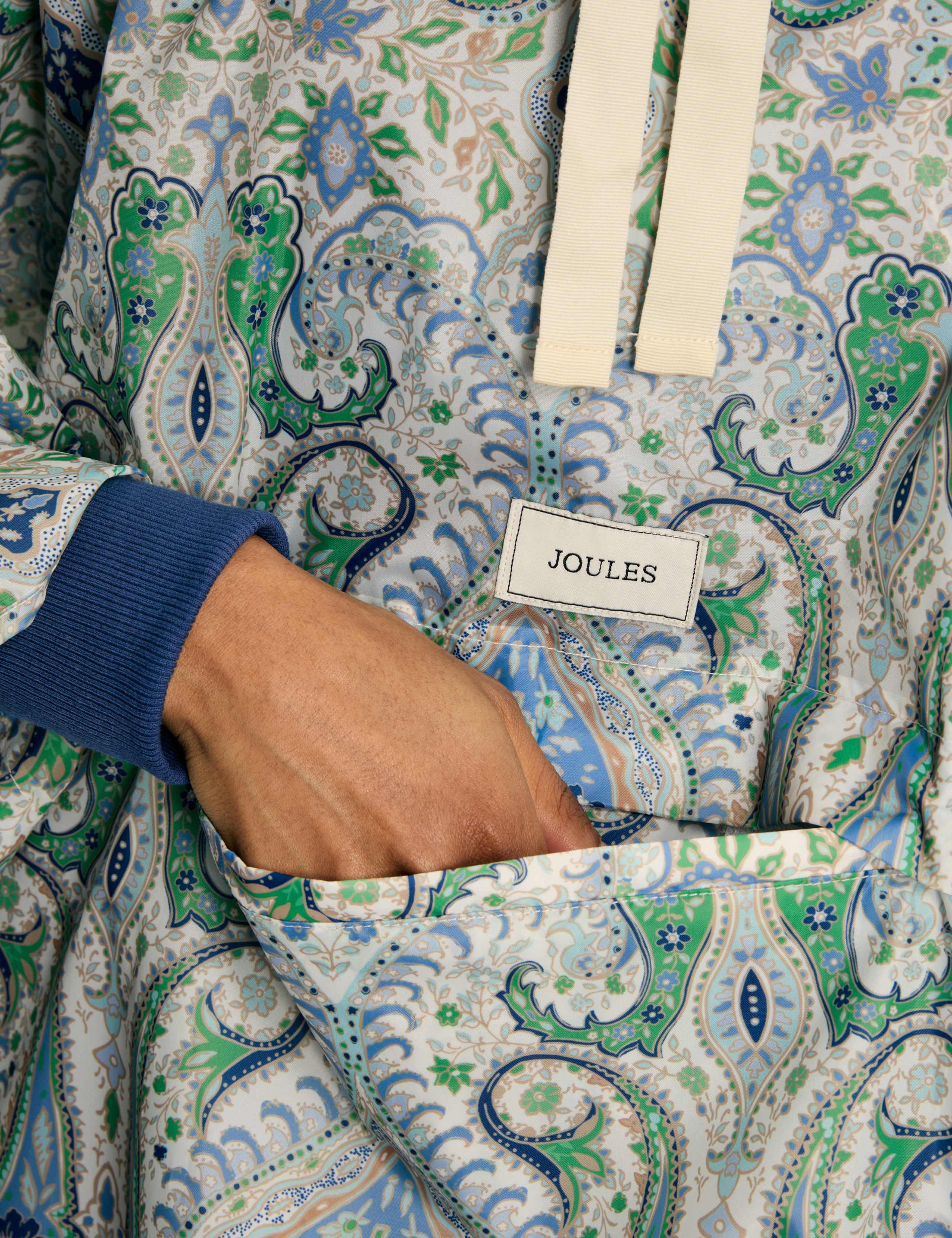 Waterproof Paisley Hooded Longline Raincoat 6 of 8