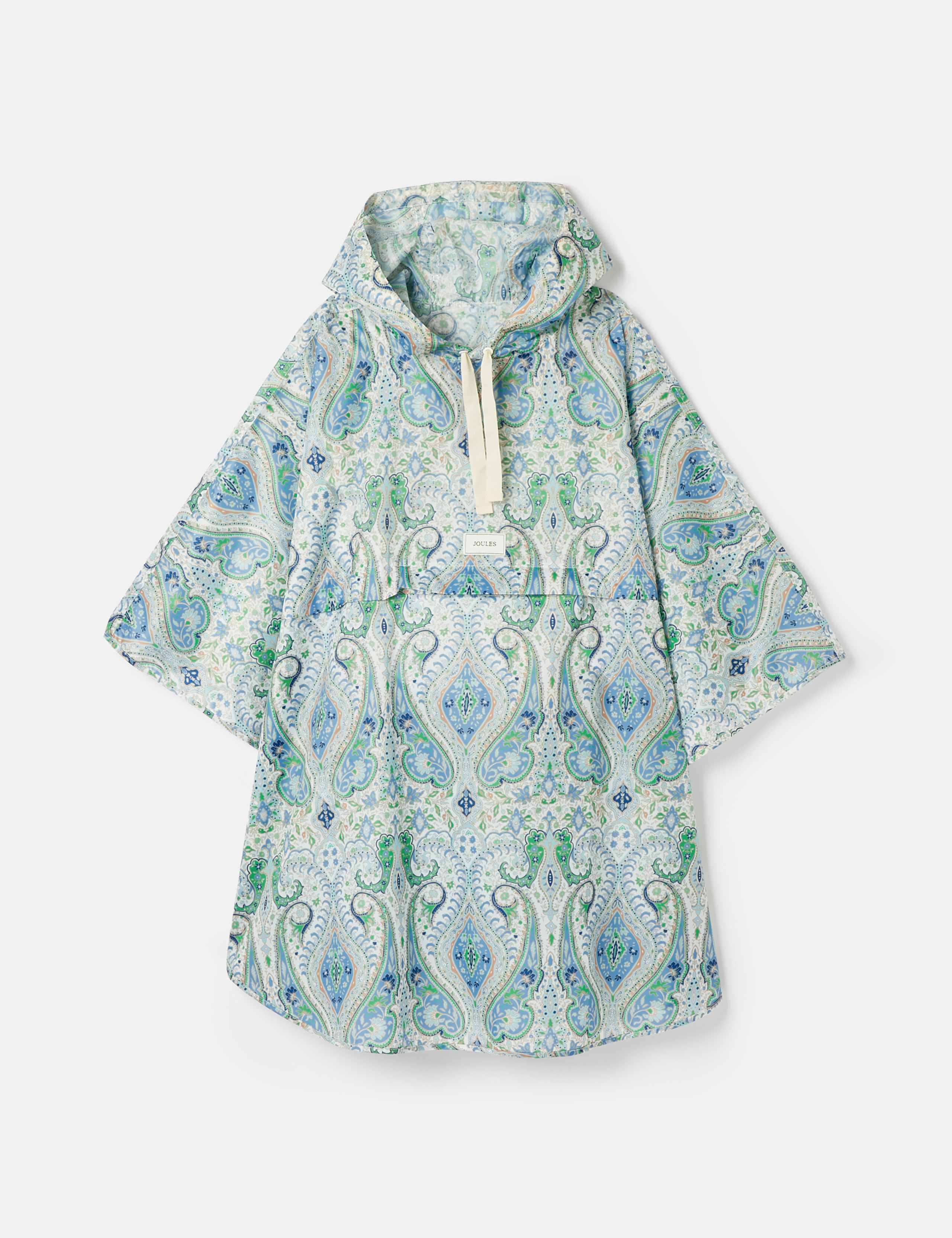 Waterproof Paisley Hooded Longline Raincoat 2 of 8