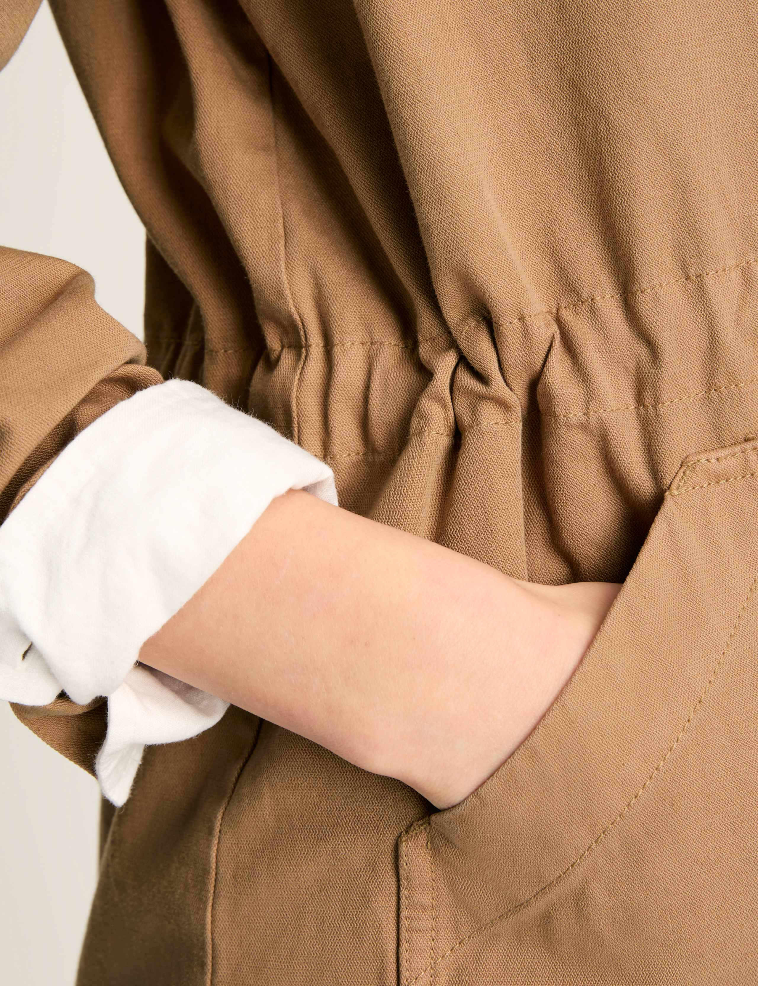 Cotton Rich Collared Jacket with Linen 8 of 10