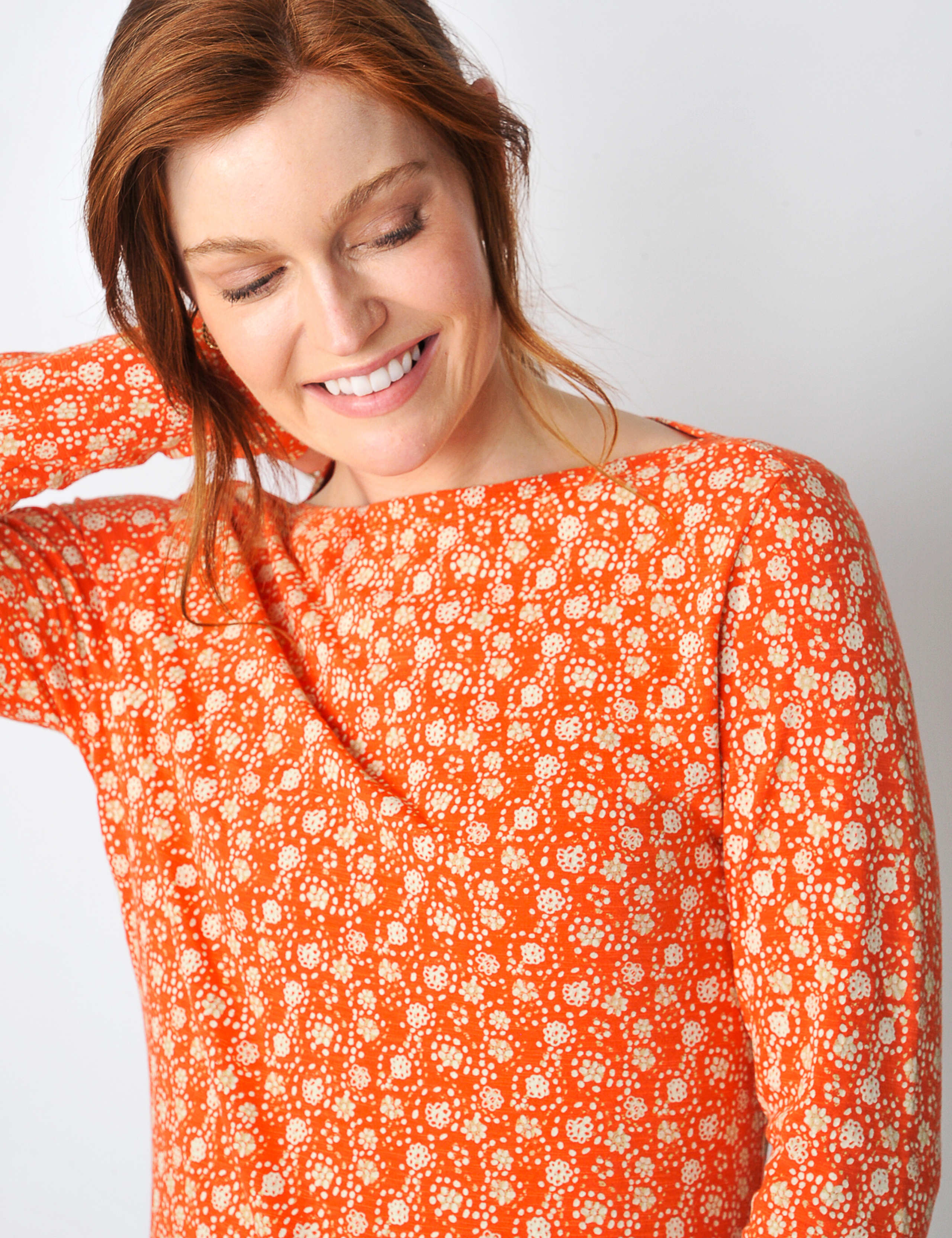 Cotton Modal Blend Ditsy Floral T-Shirt 5 of 5