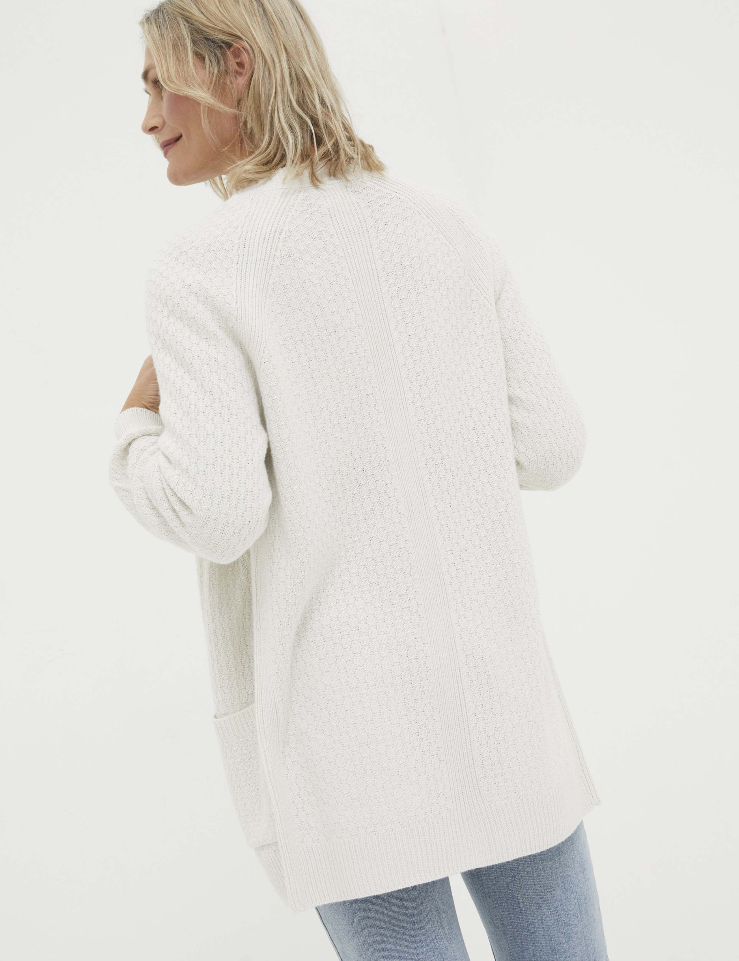 Textured Edge to Edge Longline Cardigan 2 of 3