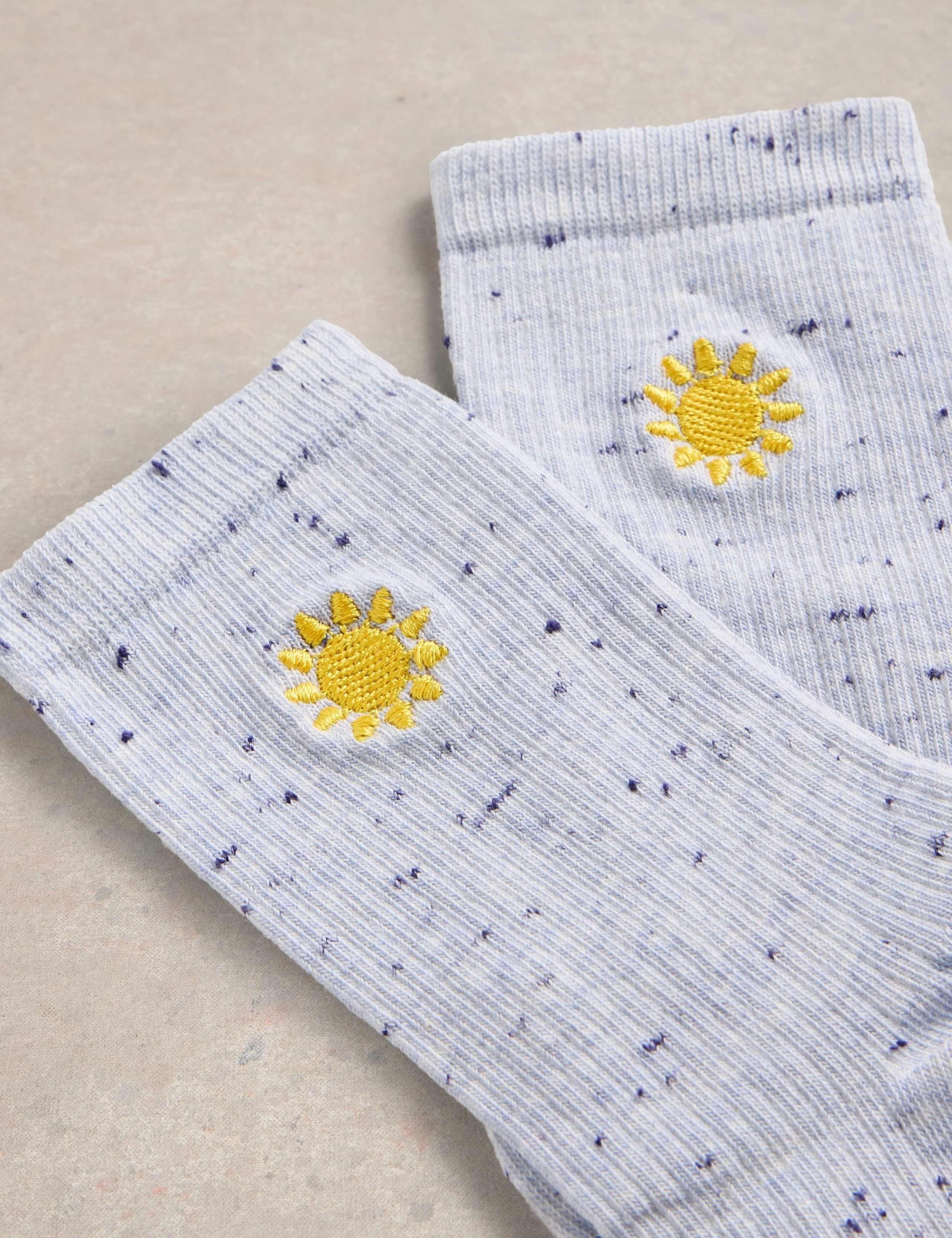 Cotton Rich Sun Ankle High Socks 2 of 2