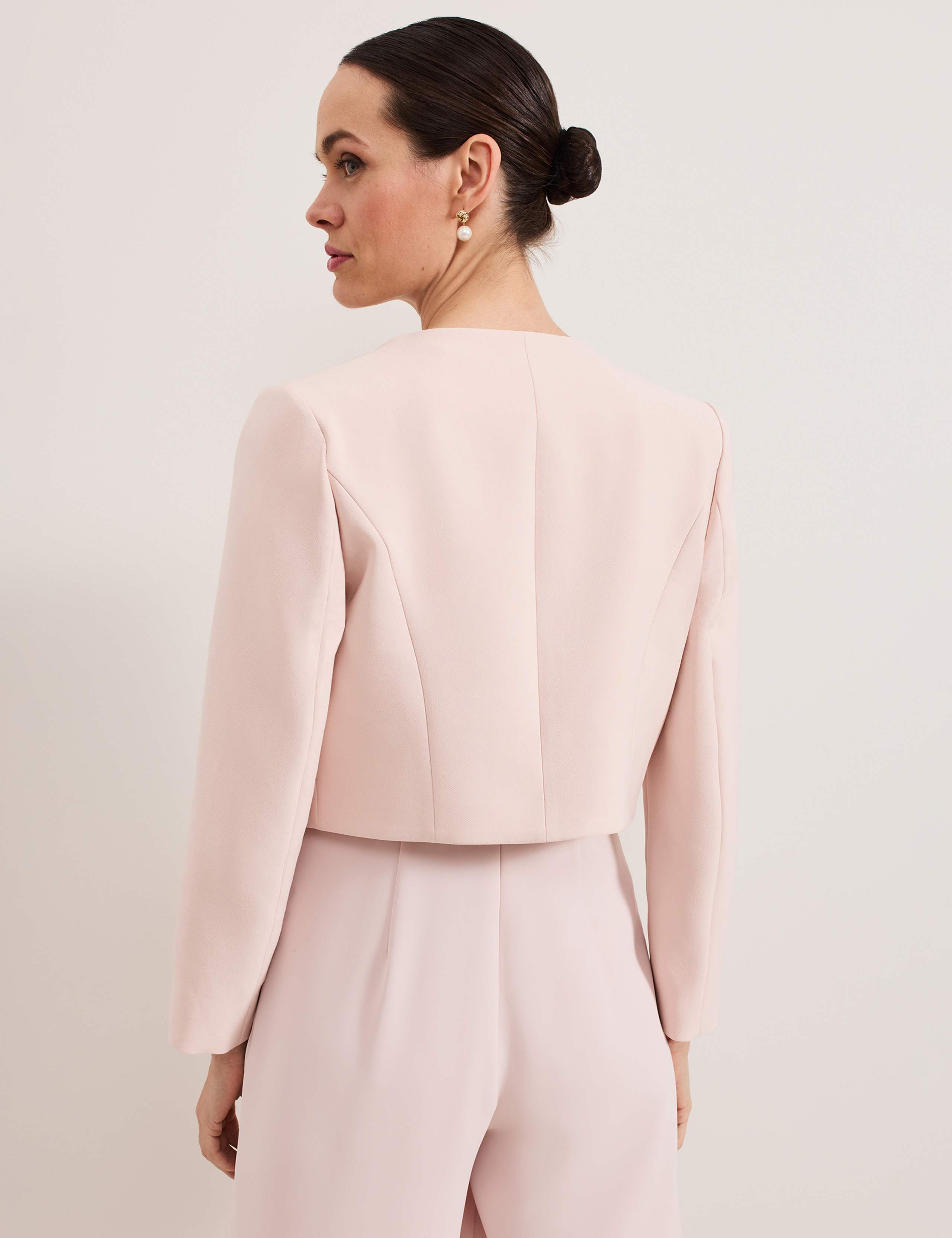 Collarless Short Jacket 3 of 5