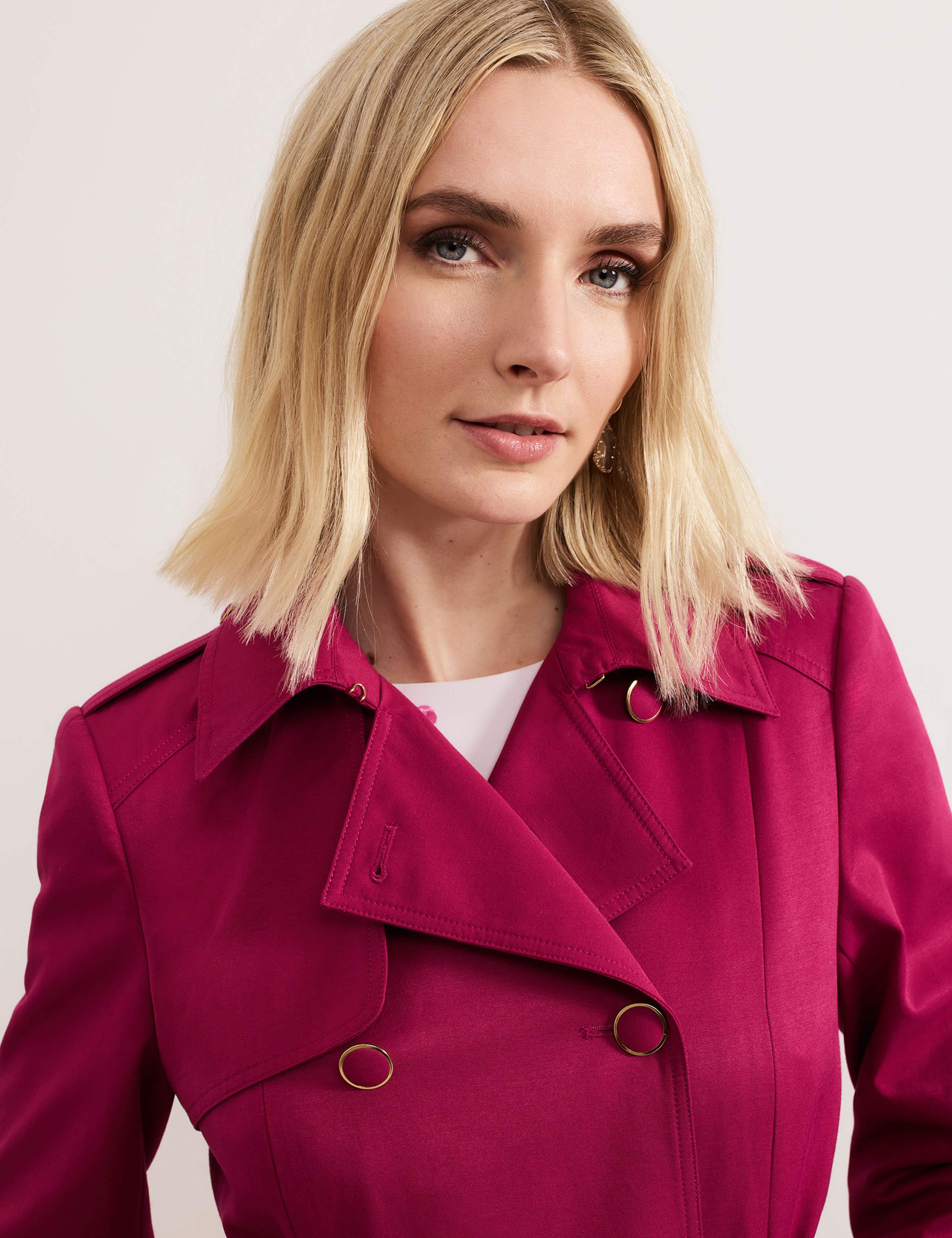 Cotton Blend Trench Coat 5 of 10