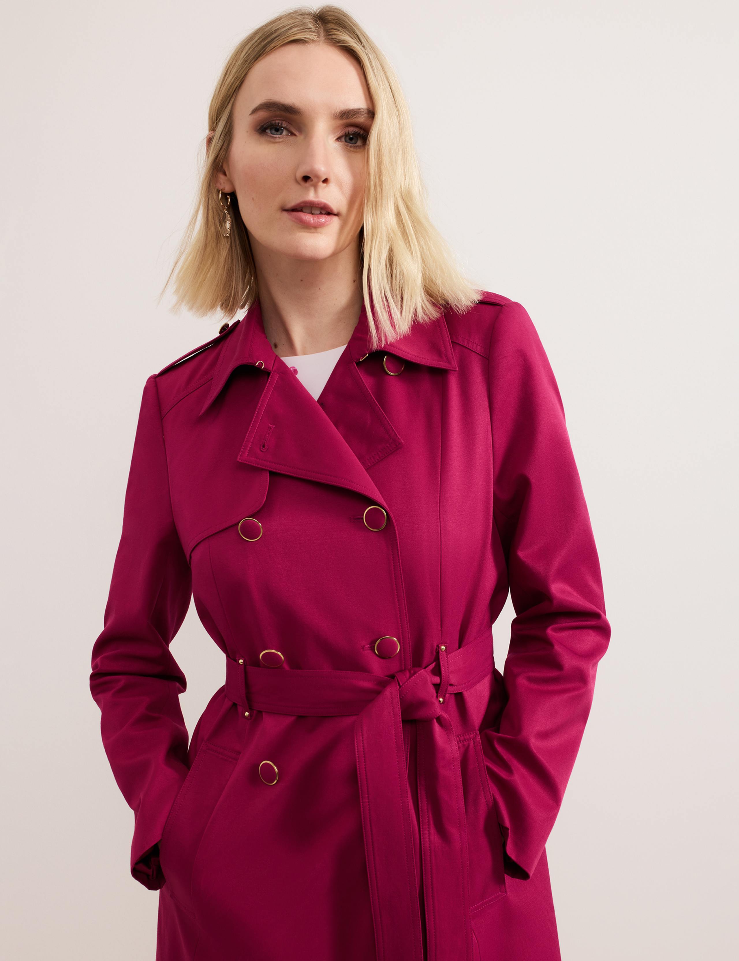Cotton Blend Trench Coat 7 of 10