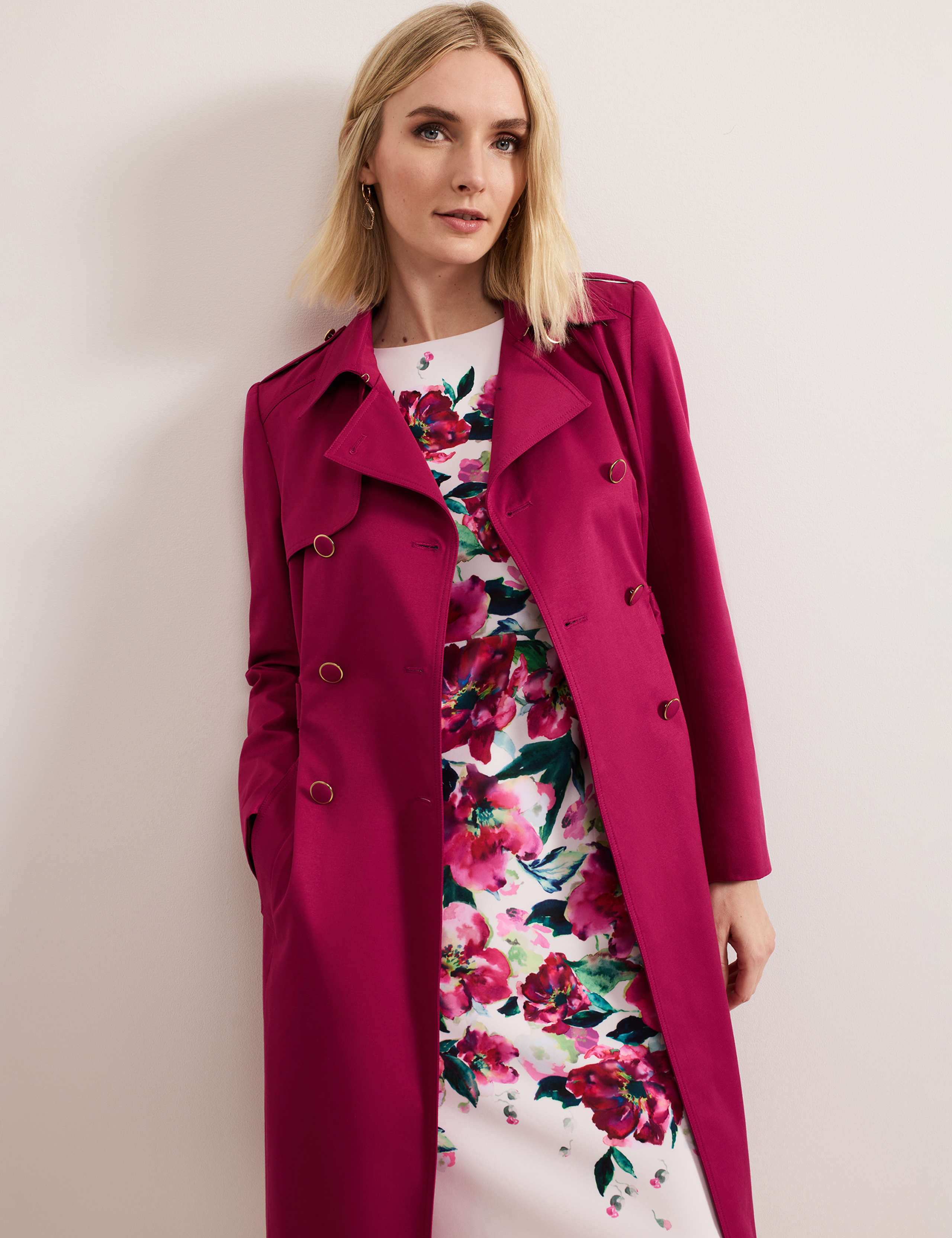 Cotton Blend Trench Coat 8 of 10