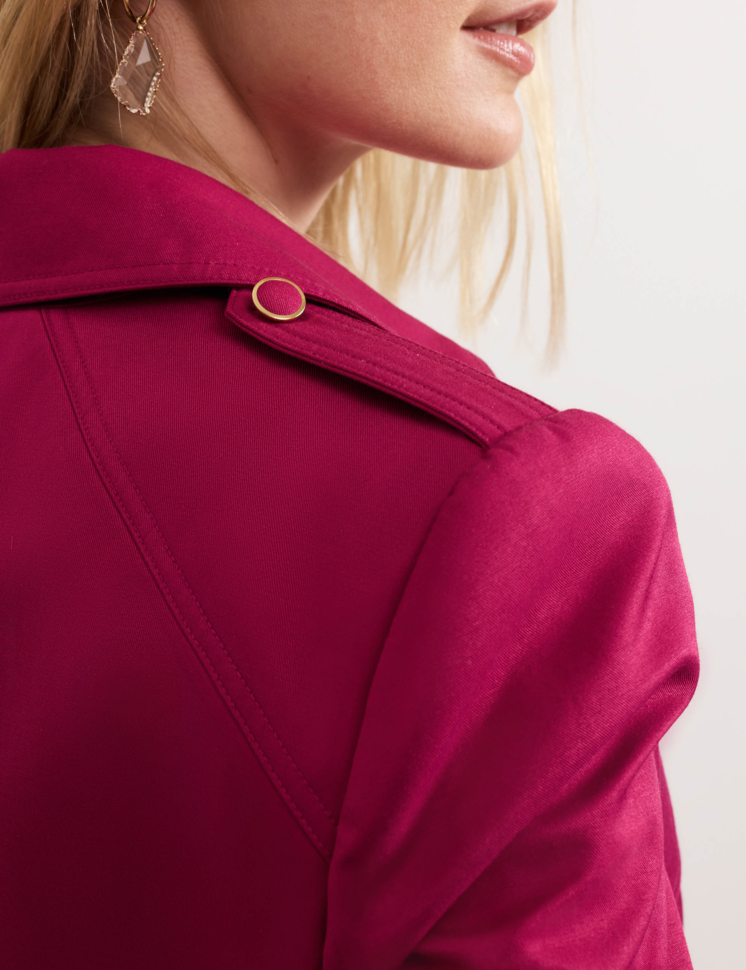 Cotton Blend Trench Coat 9 of 10