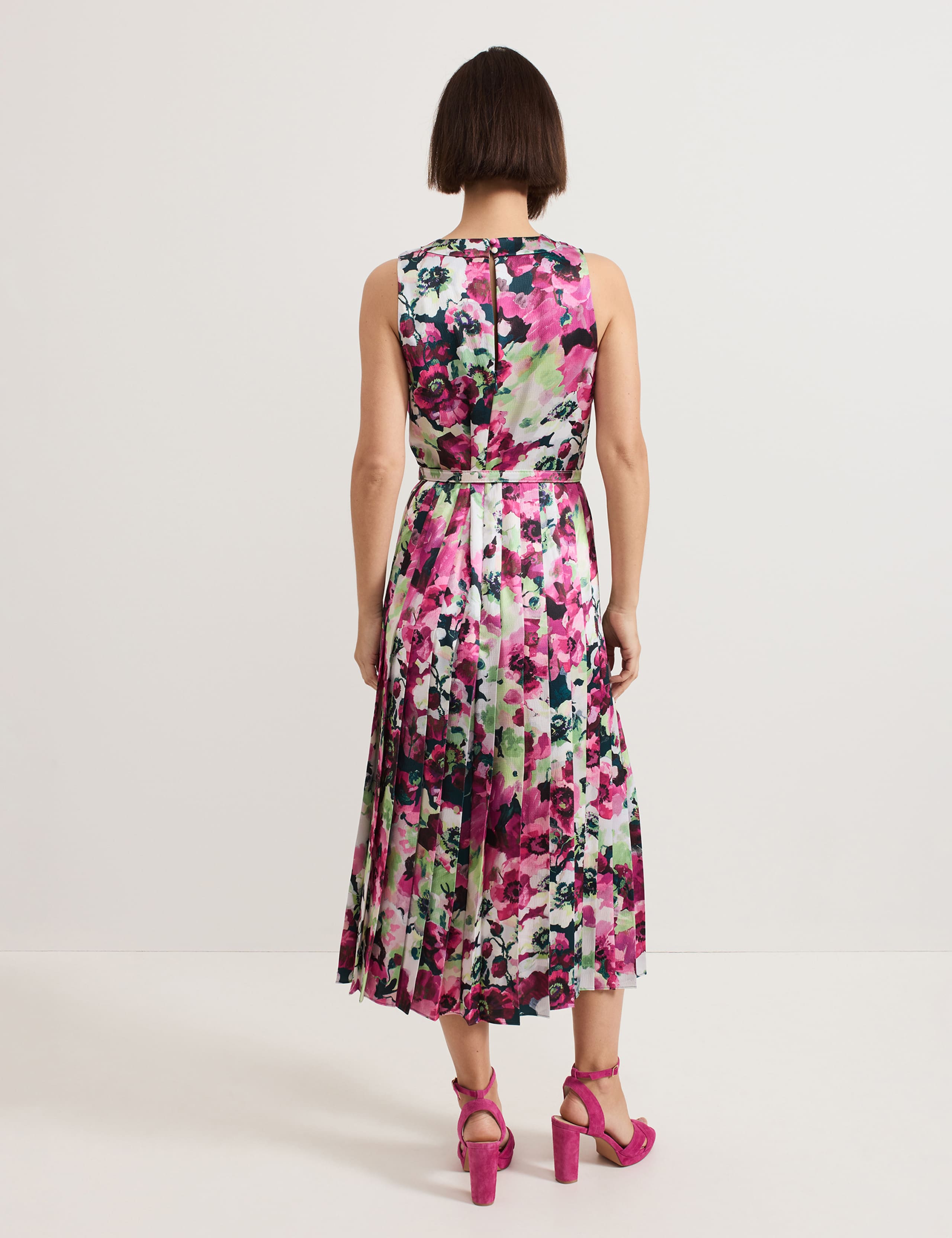 【Phase Eight】日本未入荷！ Dinara プリント DRESS ピンク Dinara Printed Dress | Phase Eight ROW |