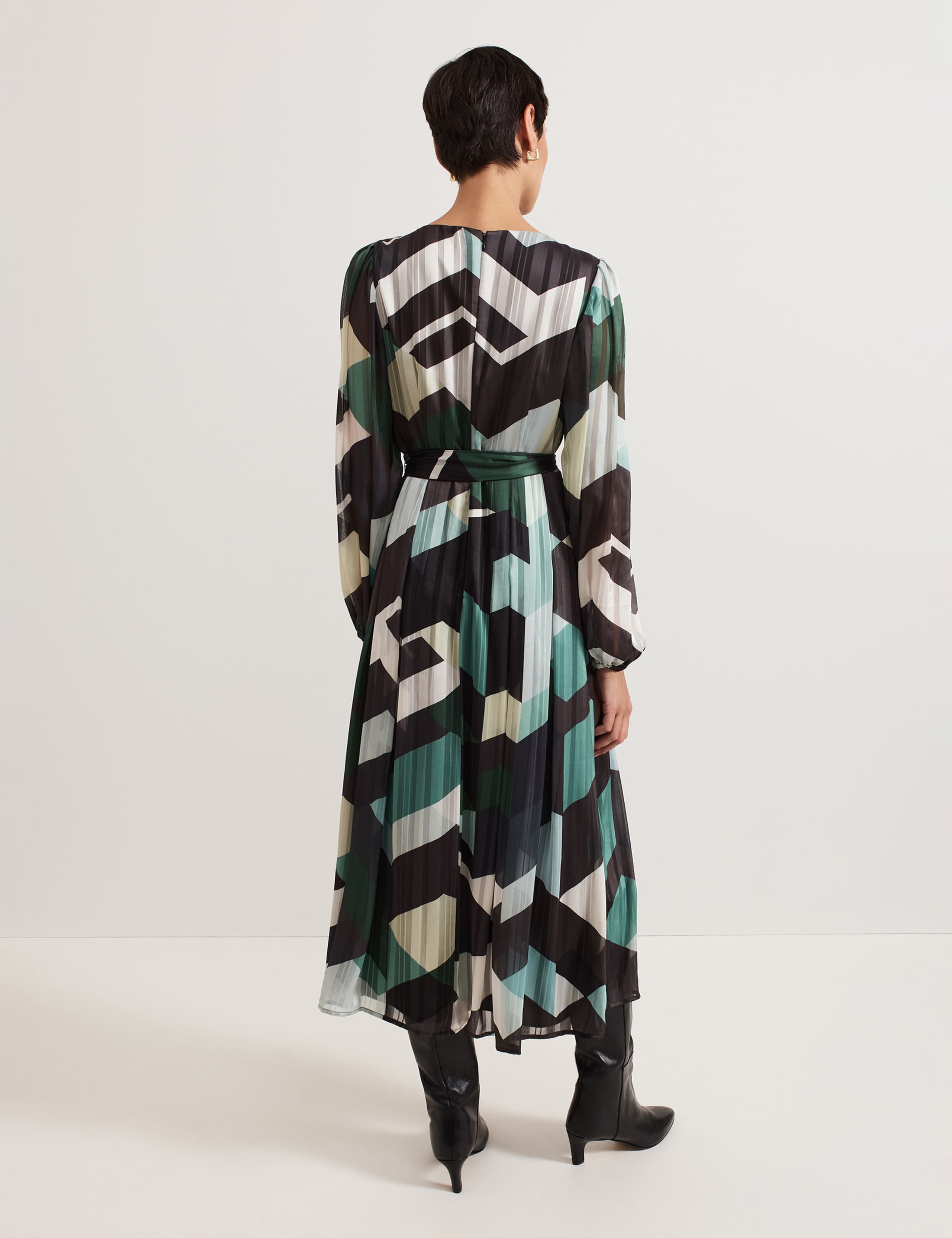 【関税込】PhaseEight ドレス☆Adelita Abstract Print Midi Dre Azalea Print Fil Coupe Dress | Phase