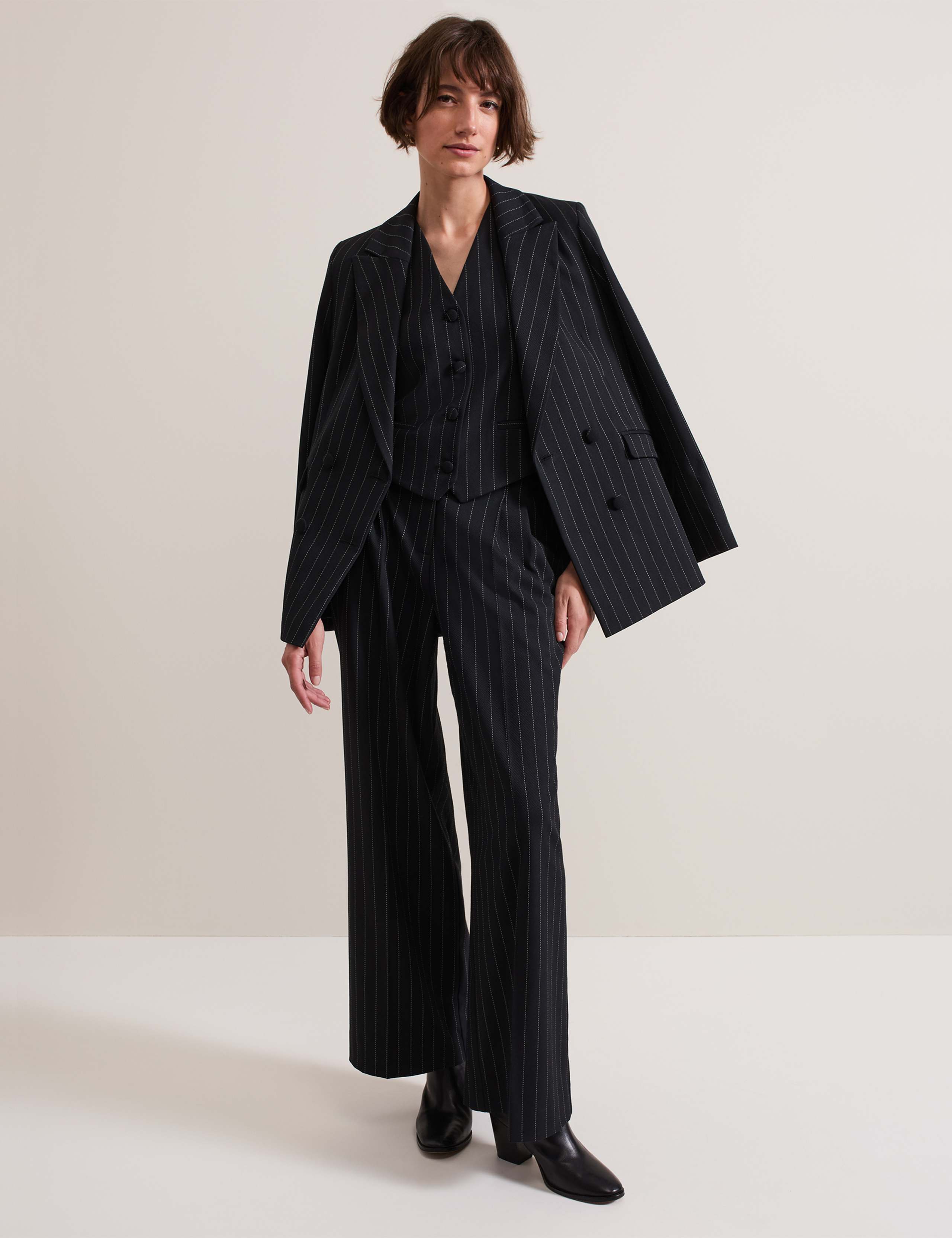 Pinstripe Single Breasted Waistcoat 8 of 8