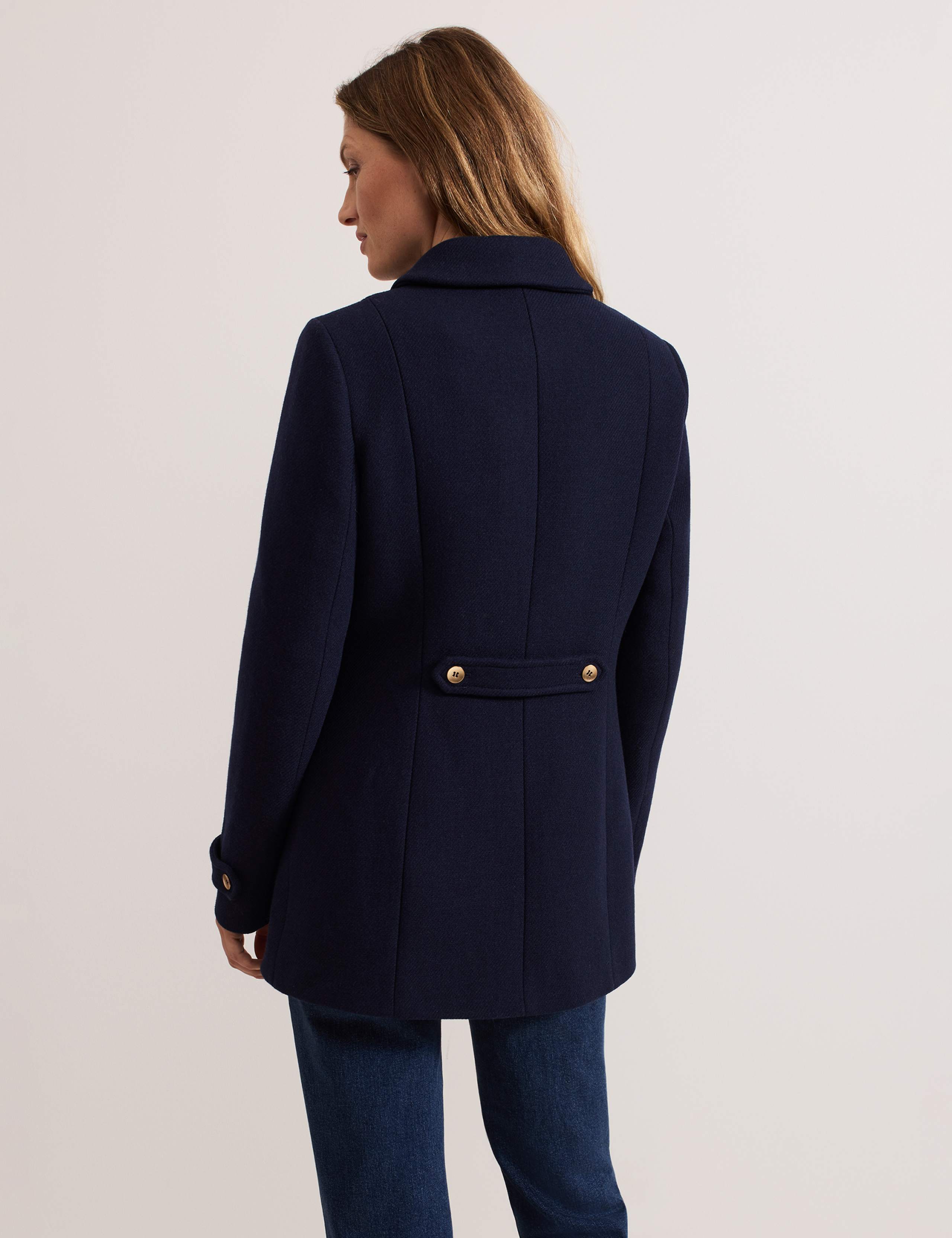 Wool Rich Double Breasted Peacoat 3 of 8
