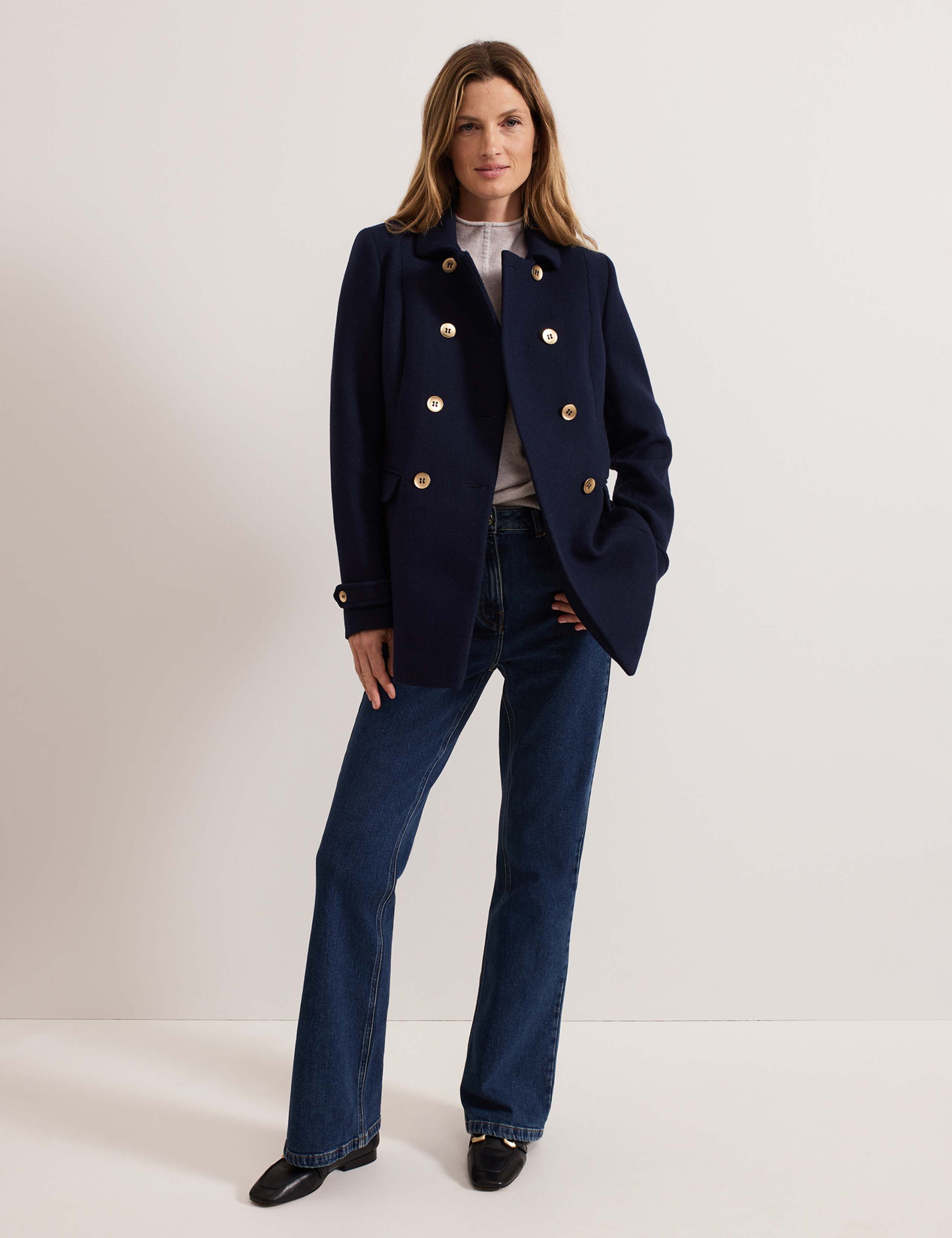 Wool Rich Double Breasted Peacoat 4 of 8