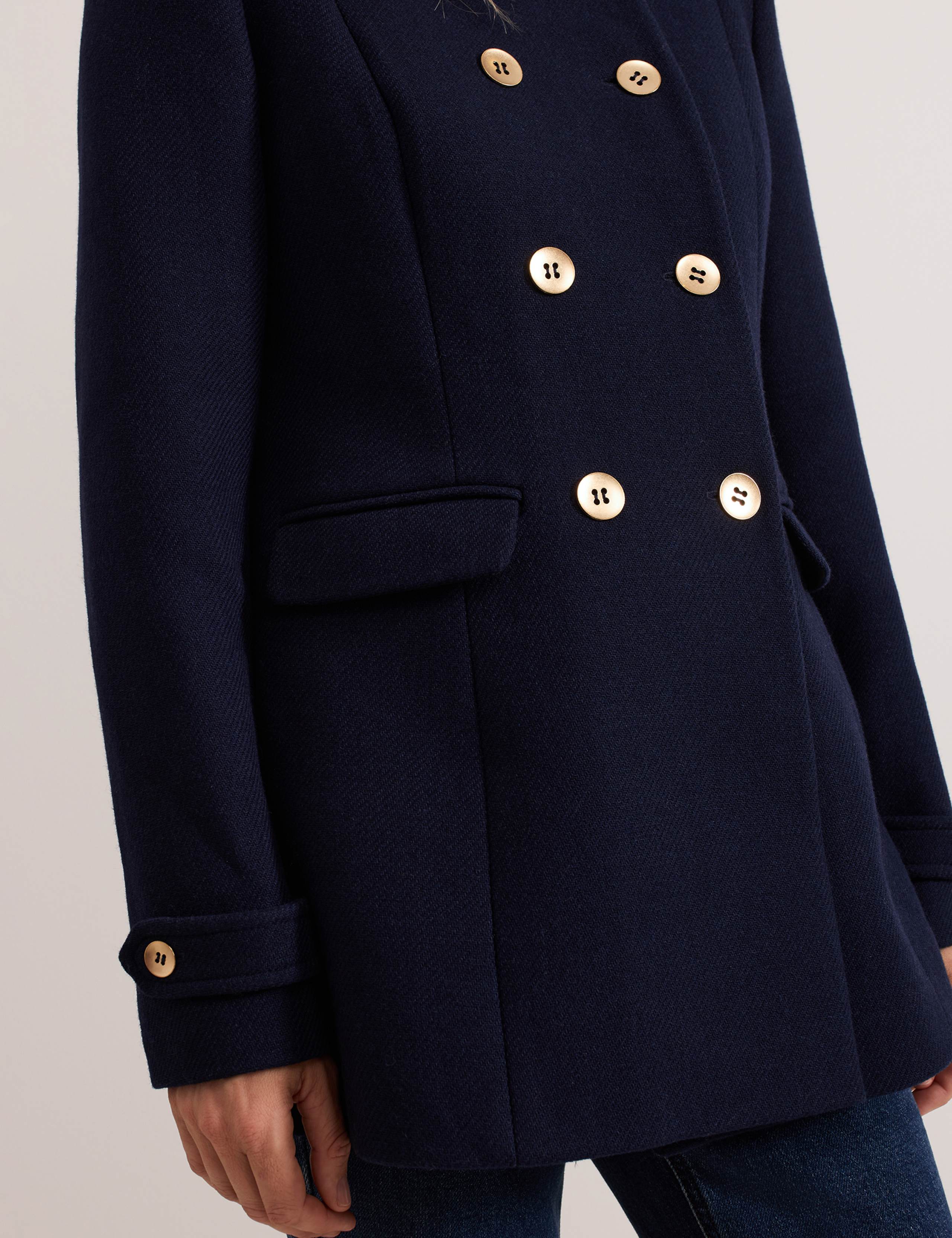 Wool Rich Double Breasted Peacoat 7 of 8