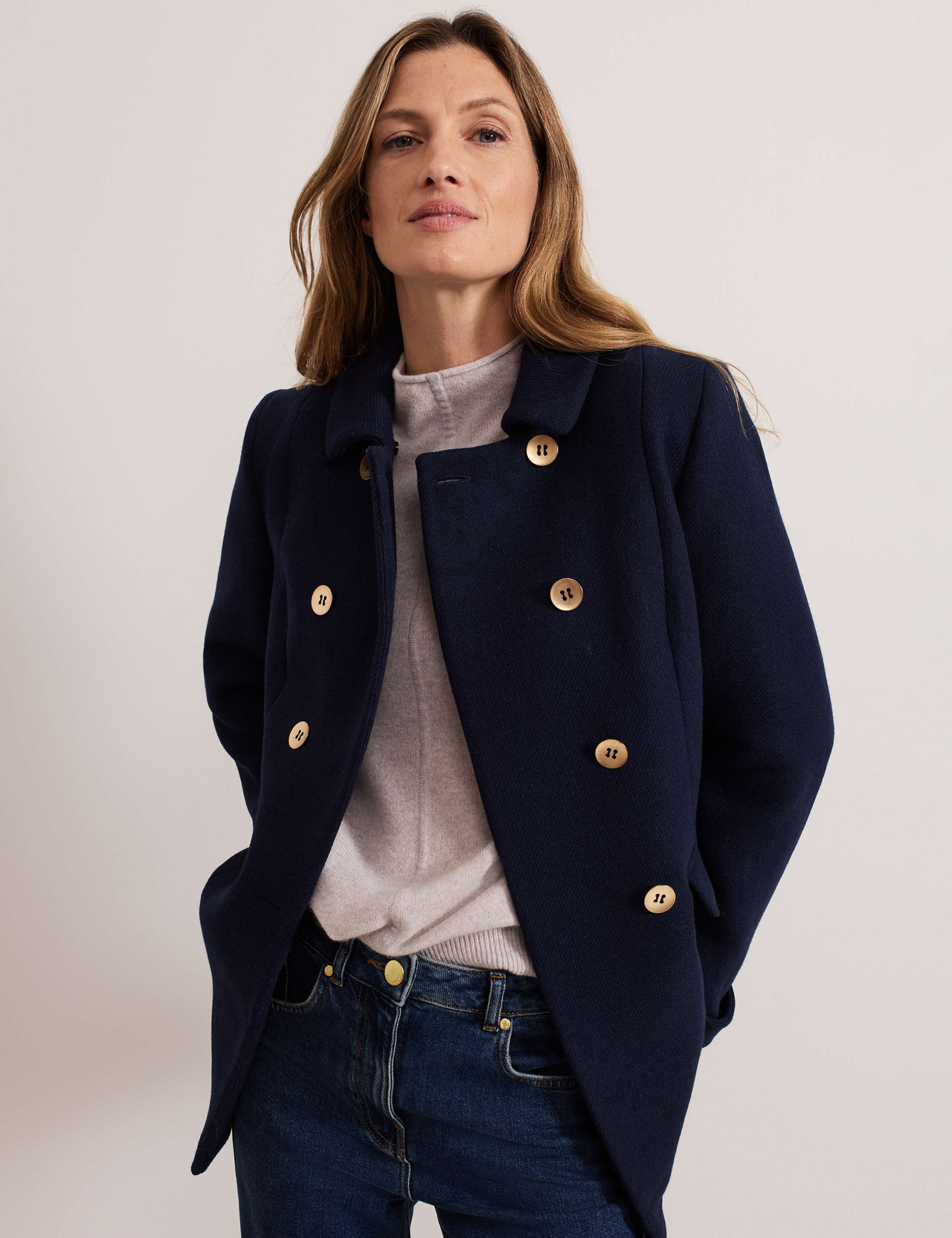 Wool Rich Double Breasted Peacoat 8 of 8
