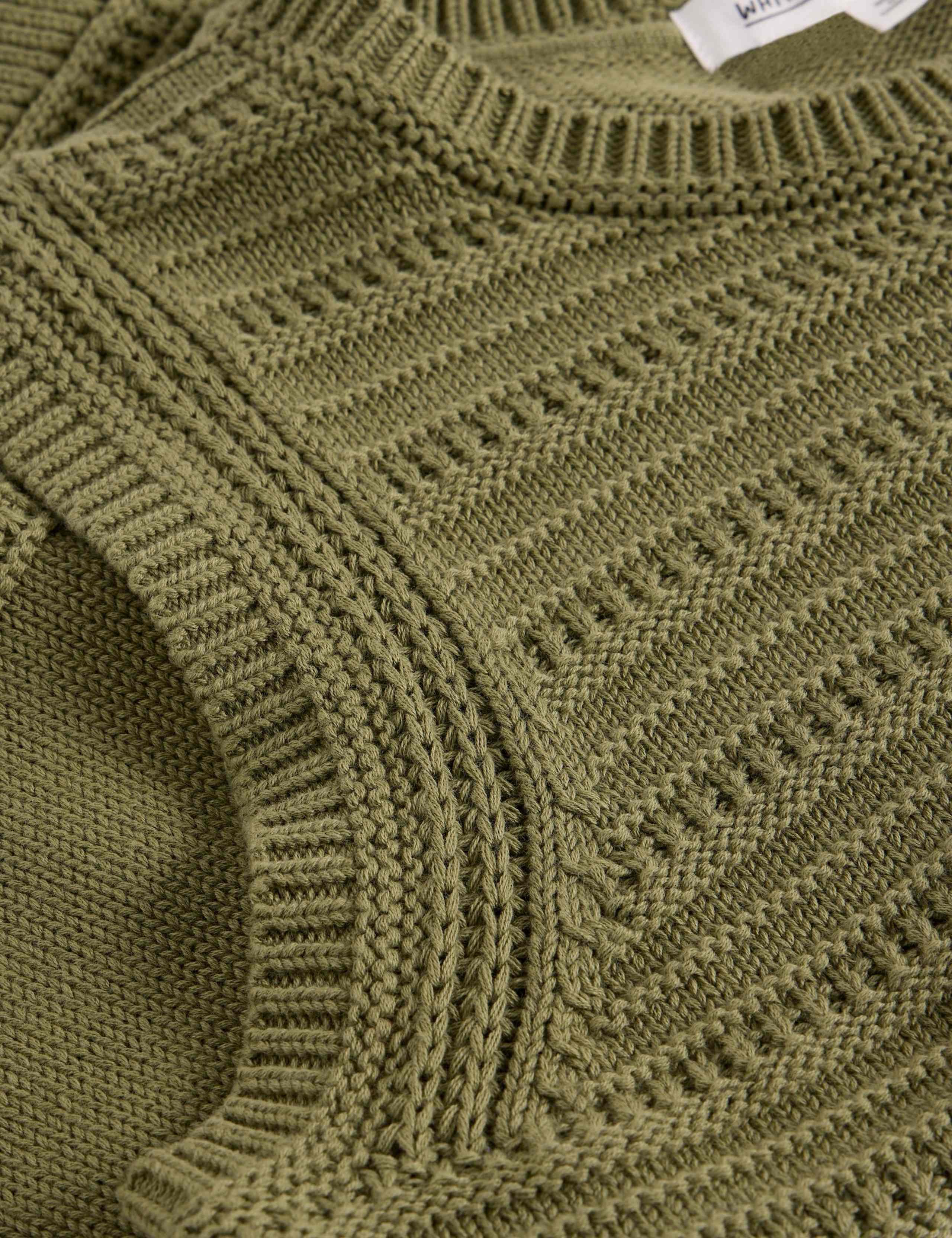 Pure Cotton Textured Knitted Vest 6 of 6