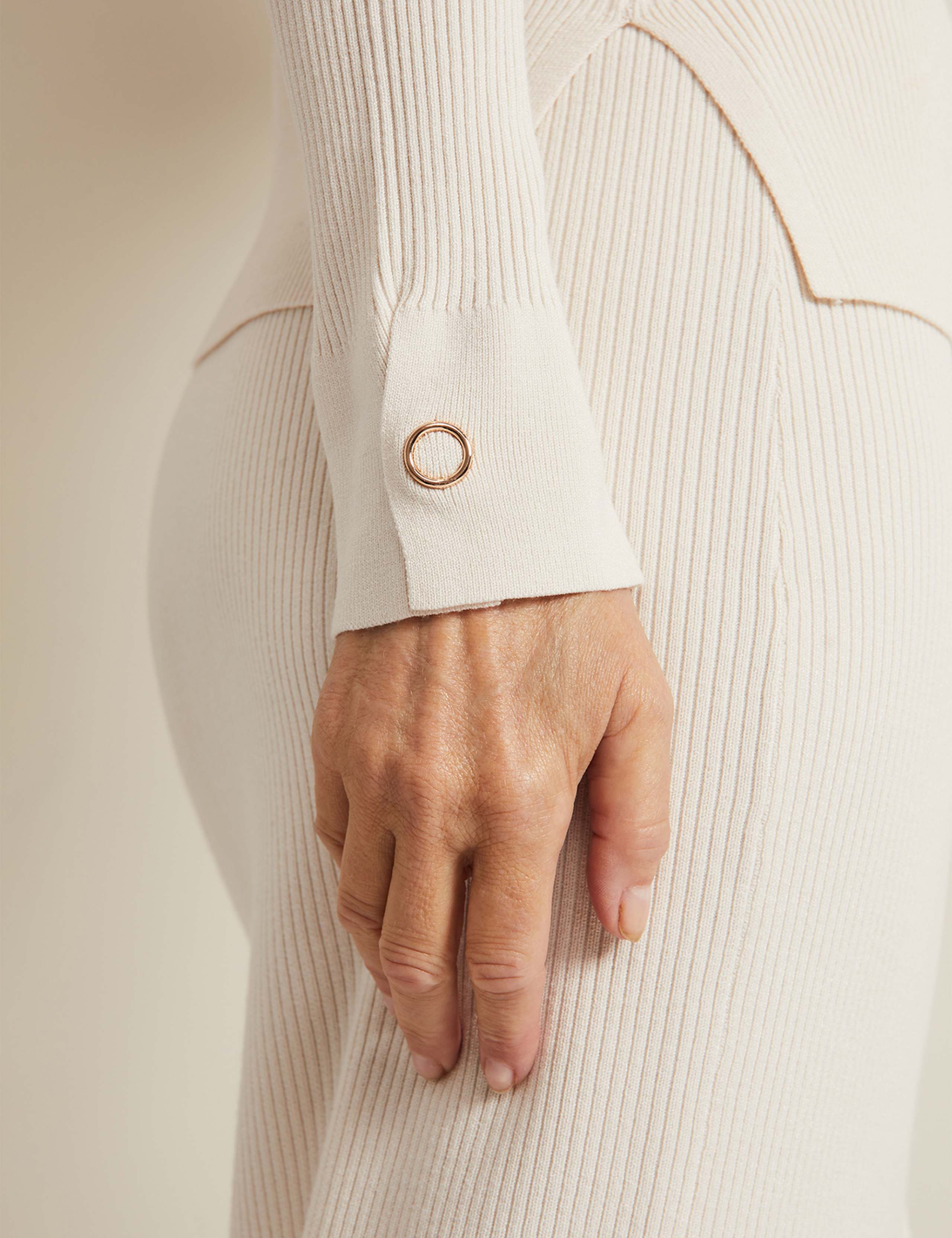 Collared Button Detail Knitted Top 6 of 7