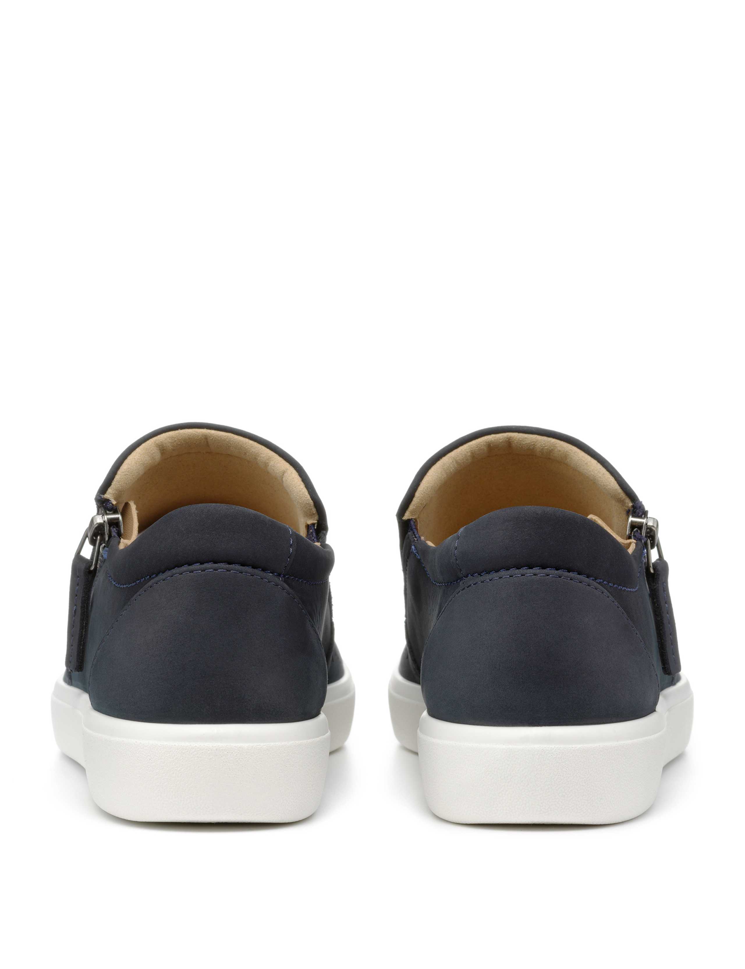 Daisy Wide Fit Leather Flat Trainers 4 of 4