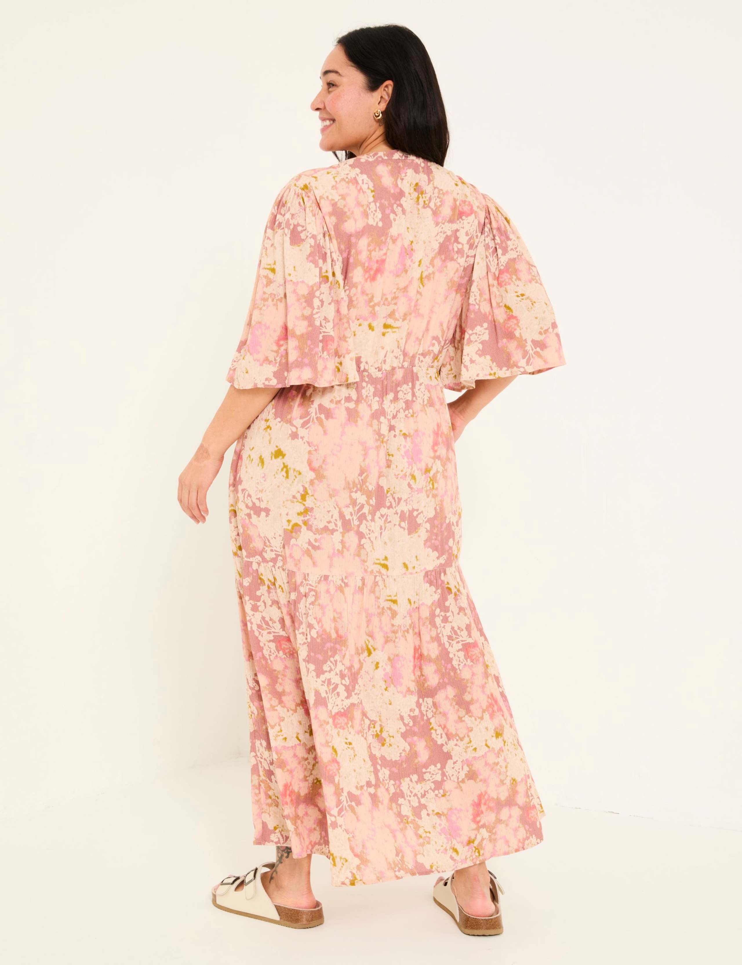 Floral V-Neck Maxi Tiered Dress 7 of 10