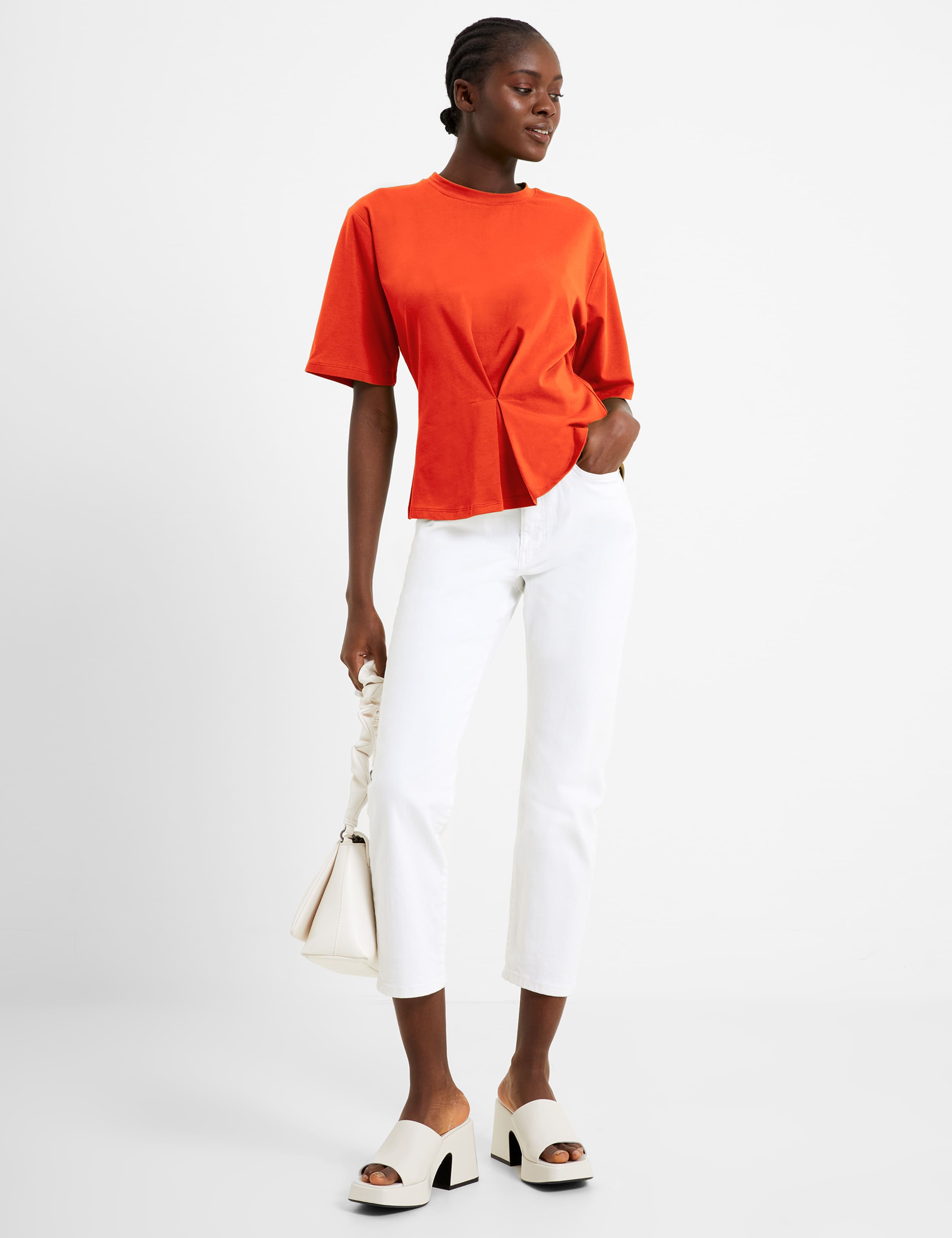 Cotton Rich Relaxed Peplum Top 1 of 4