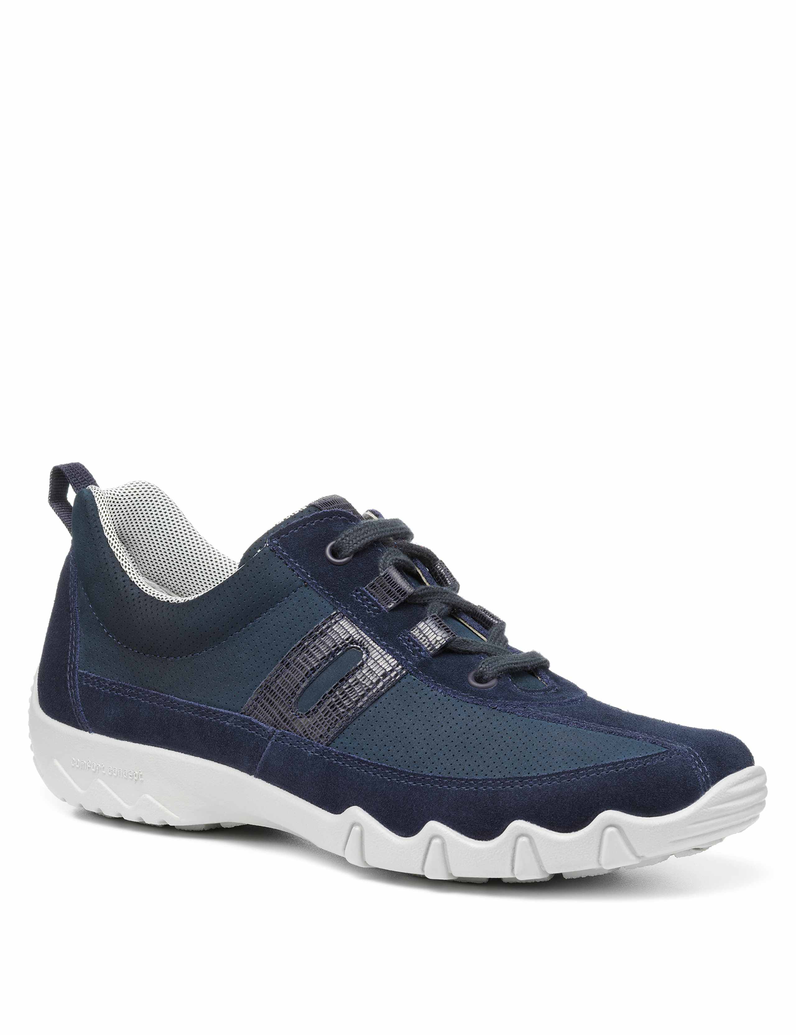Leanne Wide Fit Suede Lace Up Trainers 3 of 4