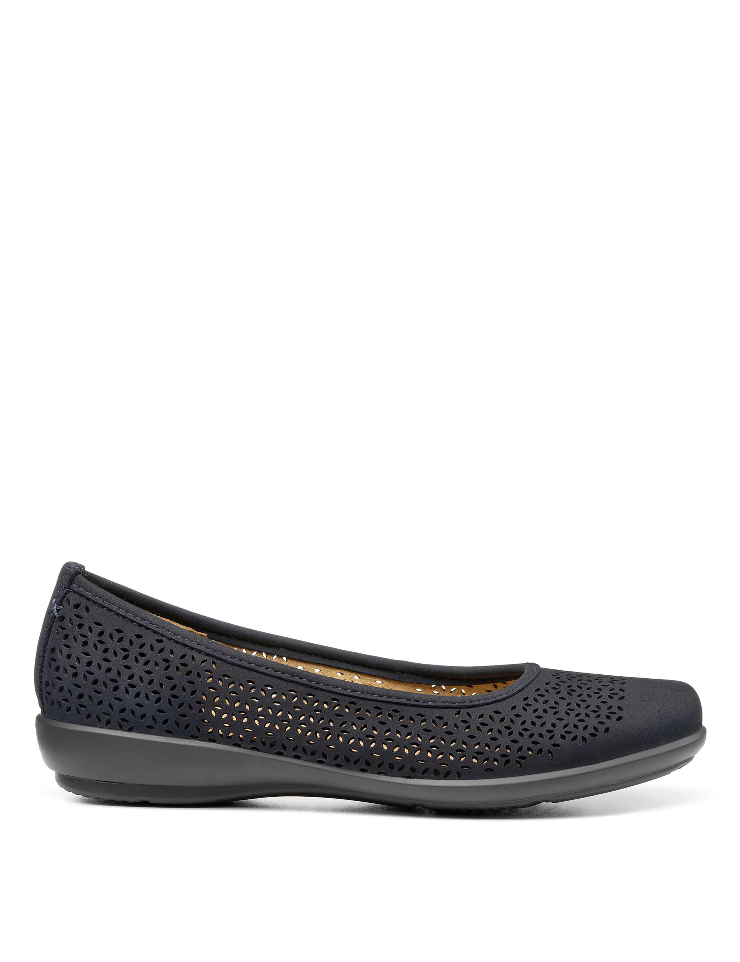 Livvy Wide Fit Leather Ballet Pumps 1 of 4