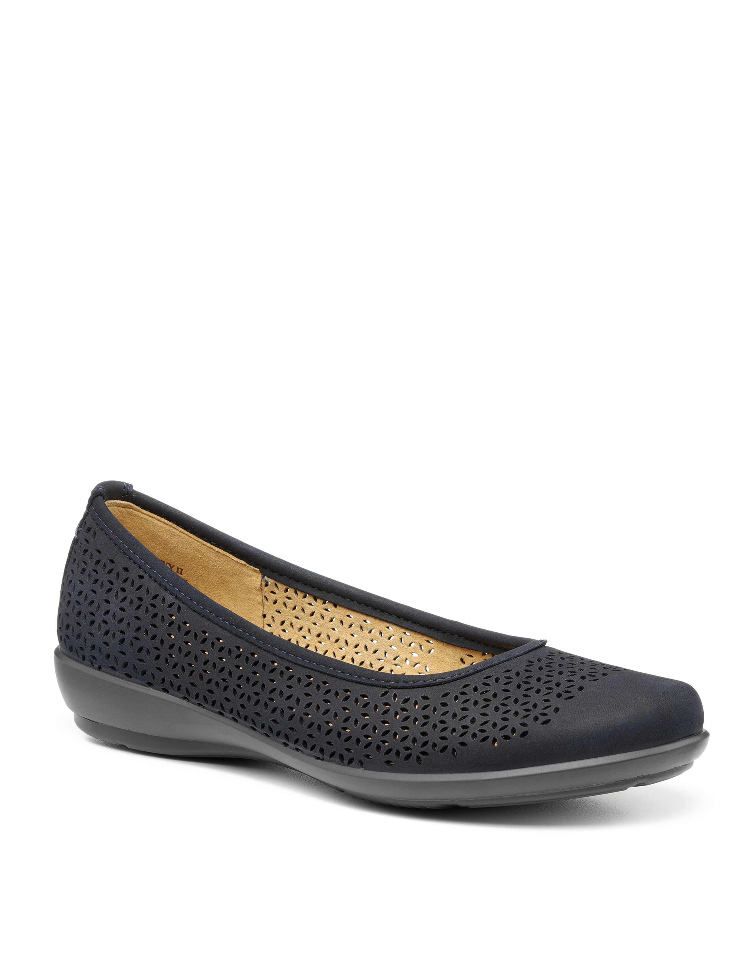 Livvy Wide Fit Leather Ballet Pumps 3 of 4