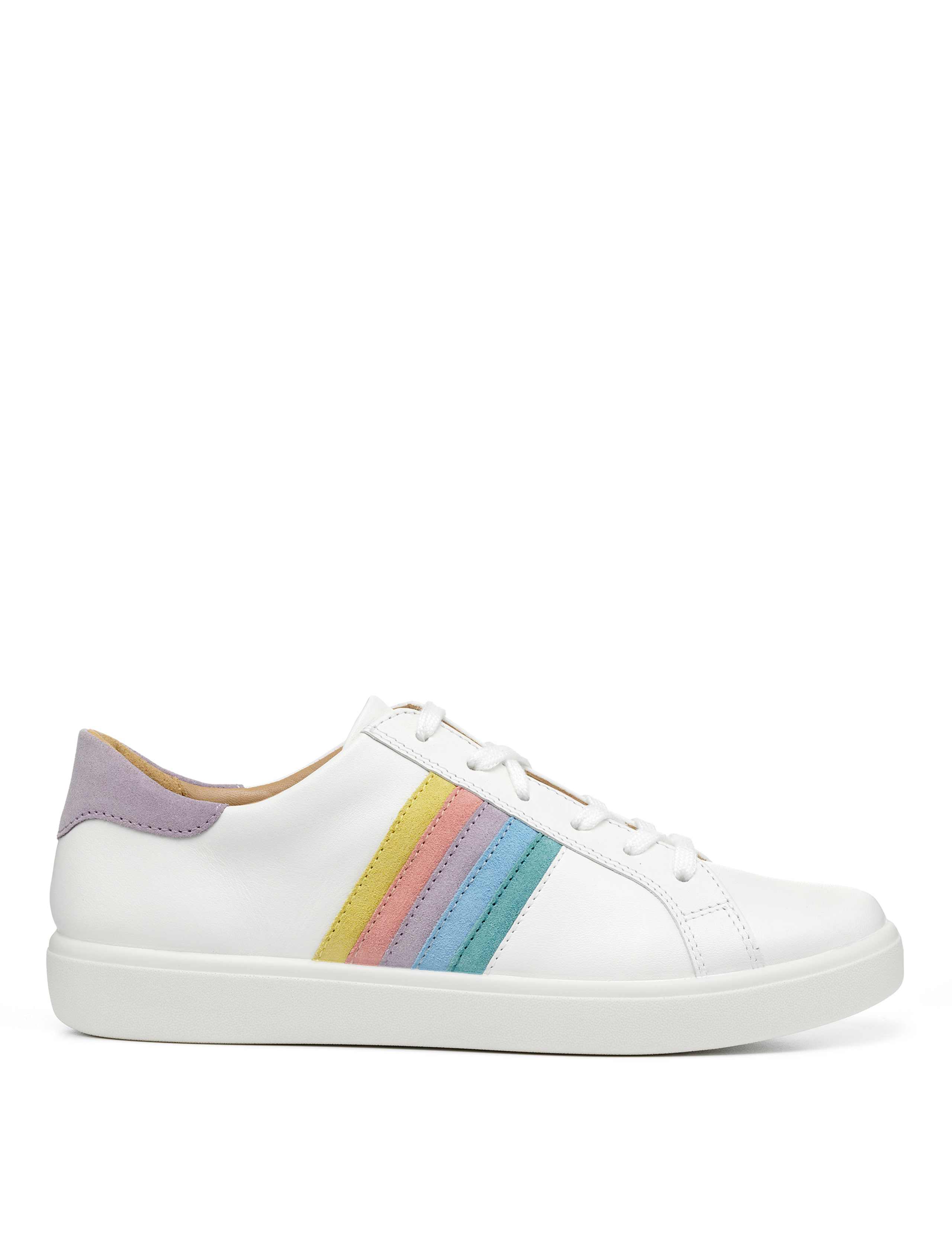 Switch Leather Lace Up Side Detail Trainers 1 of 4