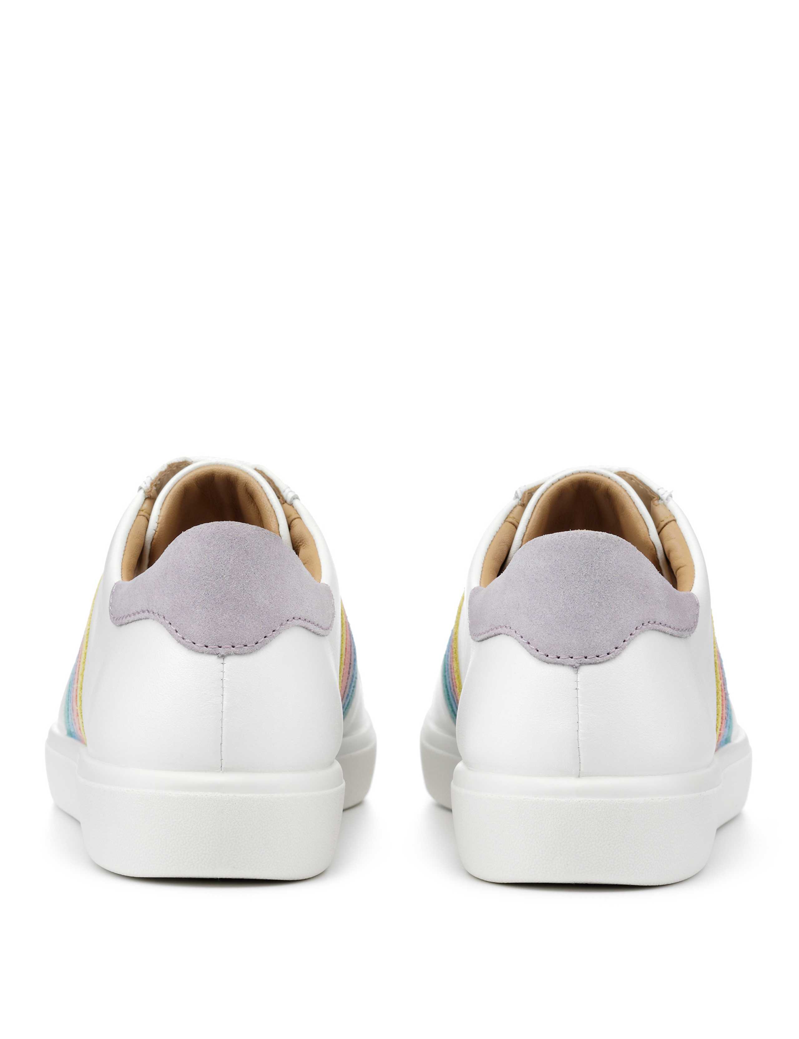 Switch Leather Lace Up Side Detail Trainers 4 of 4