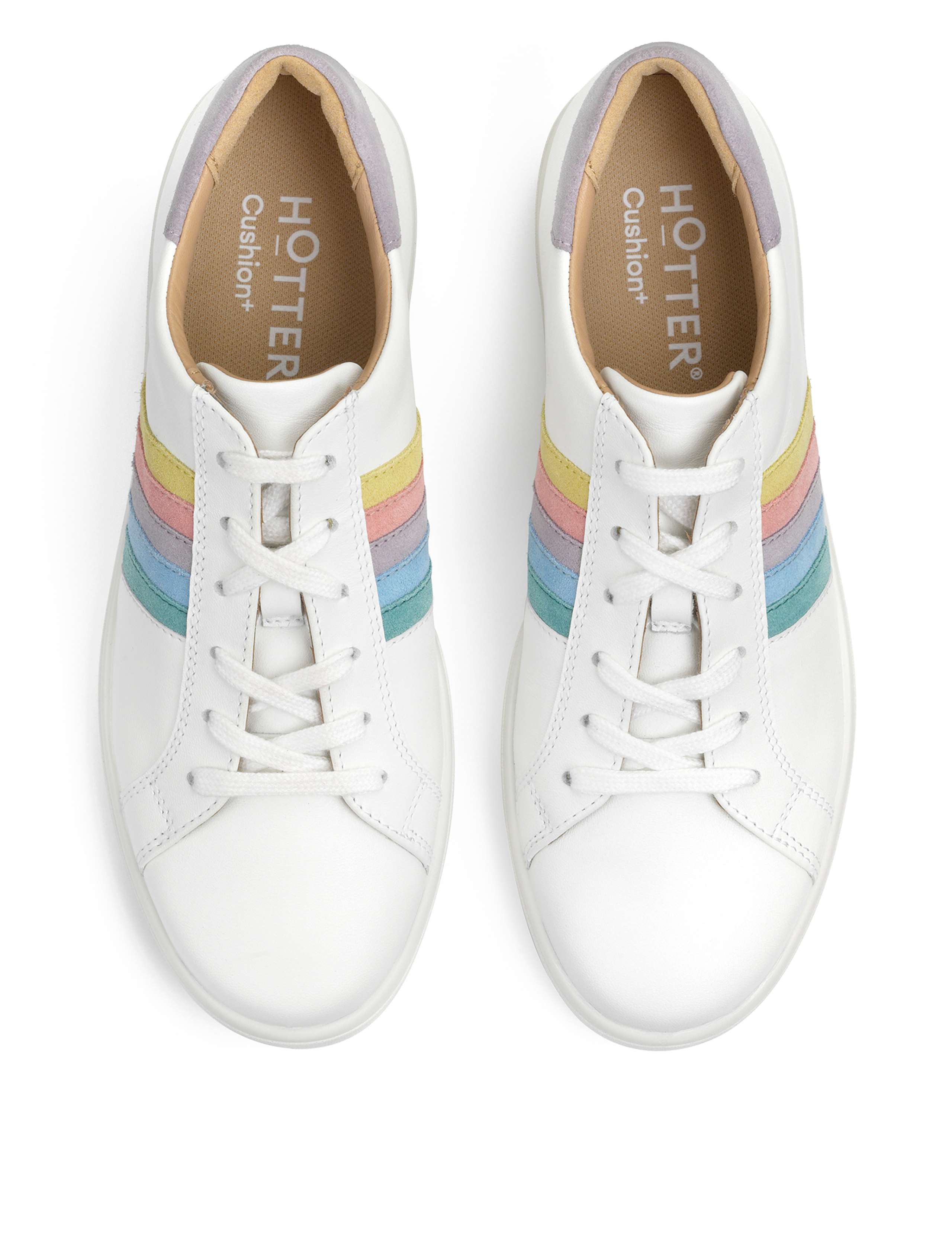 Switch Leather Lace Up Side Detail Trainers 2 of 4