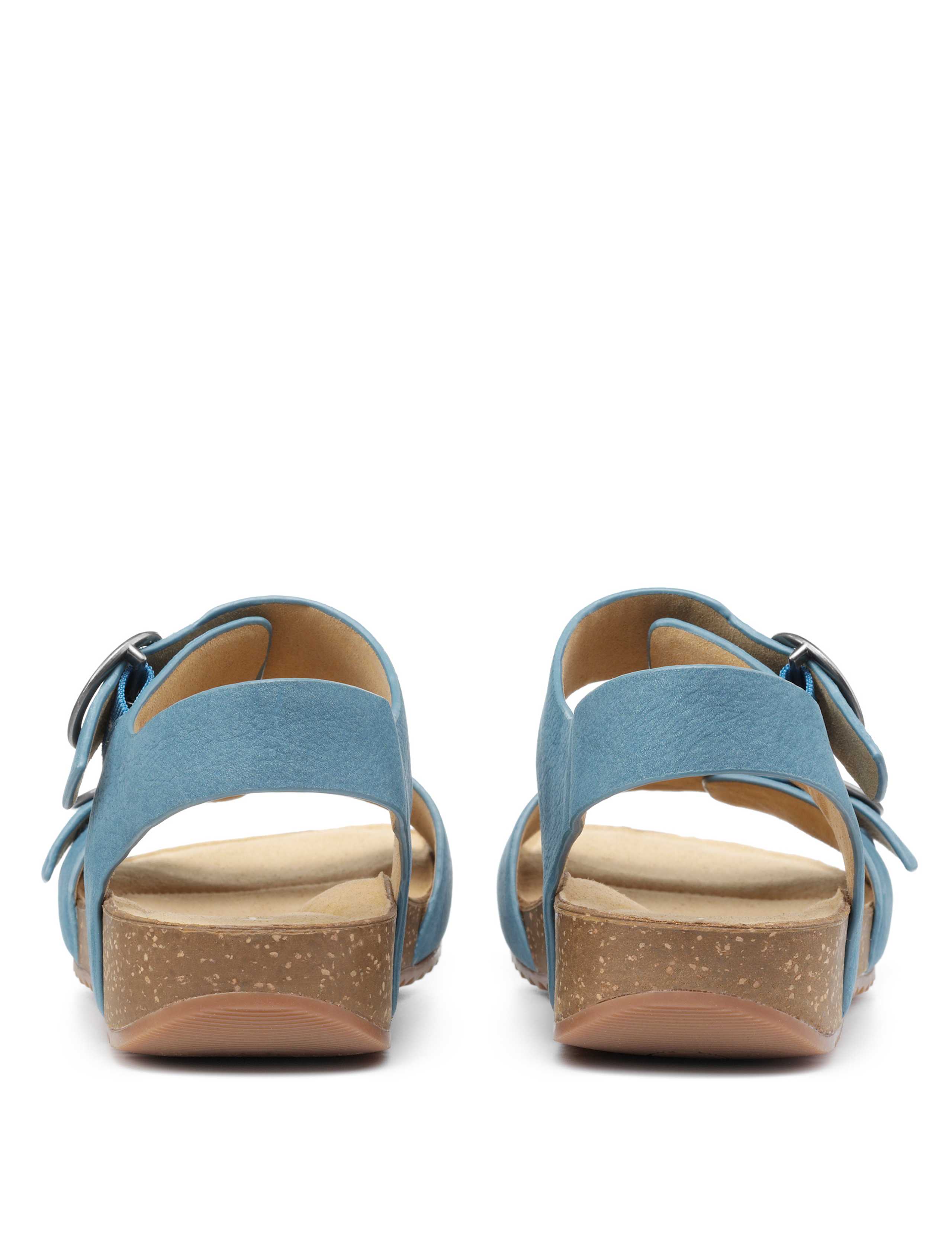 Tourist Leather Ankle Strap Wedge Sandals 4 of 4