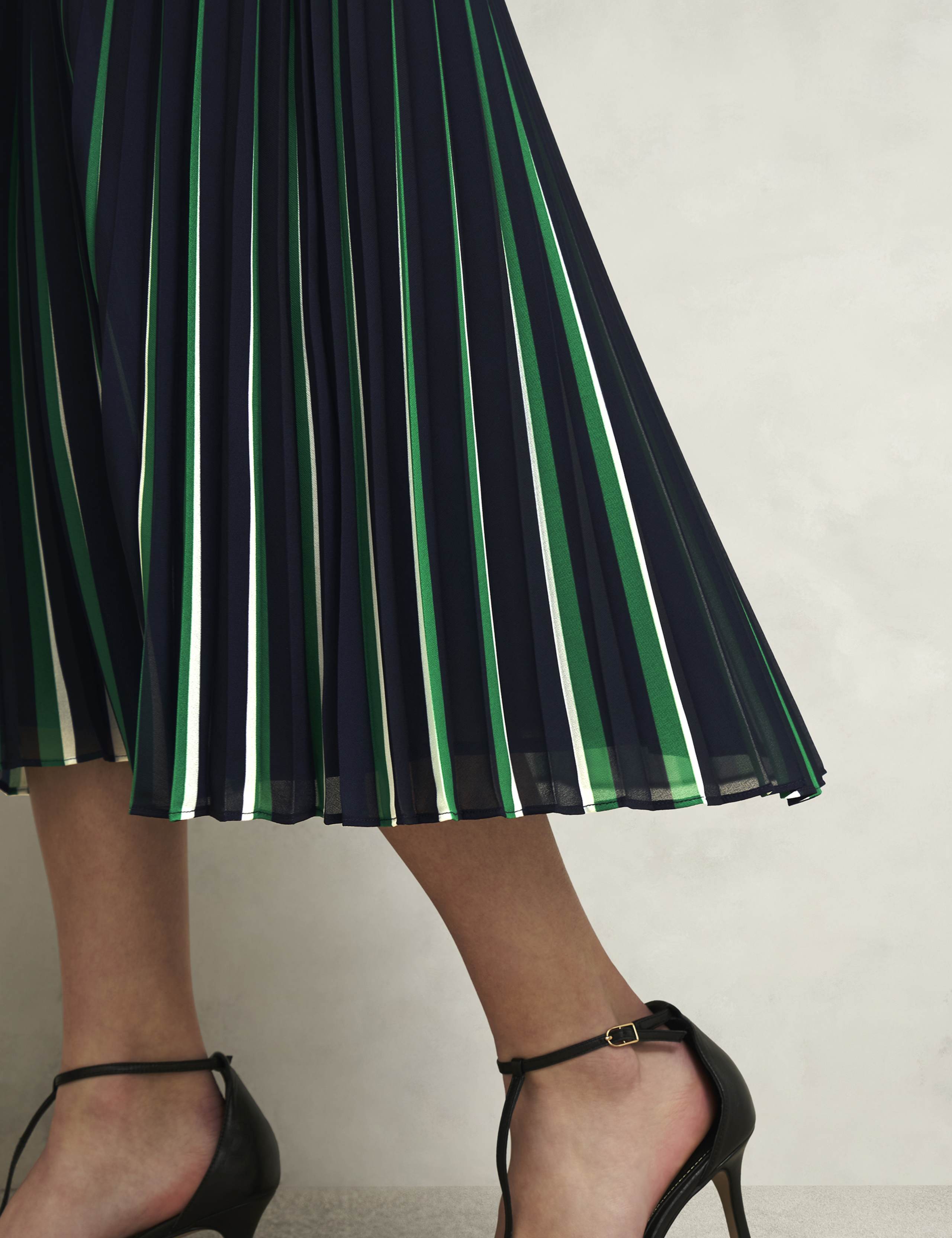 Striped Midi A-Line Skirt 7 of 10