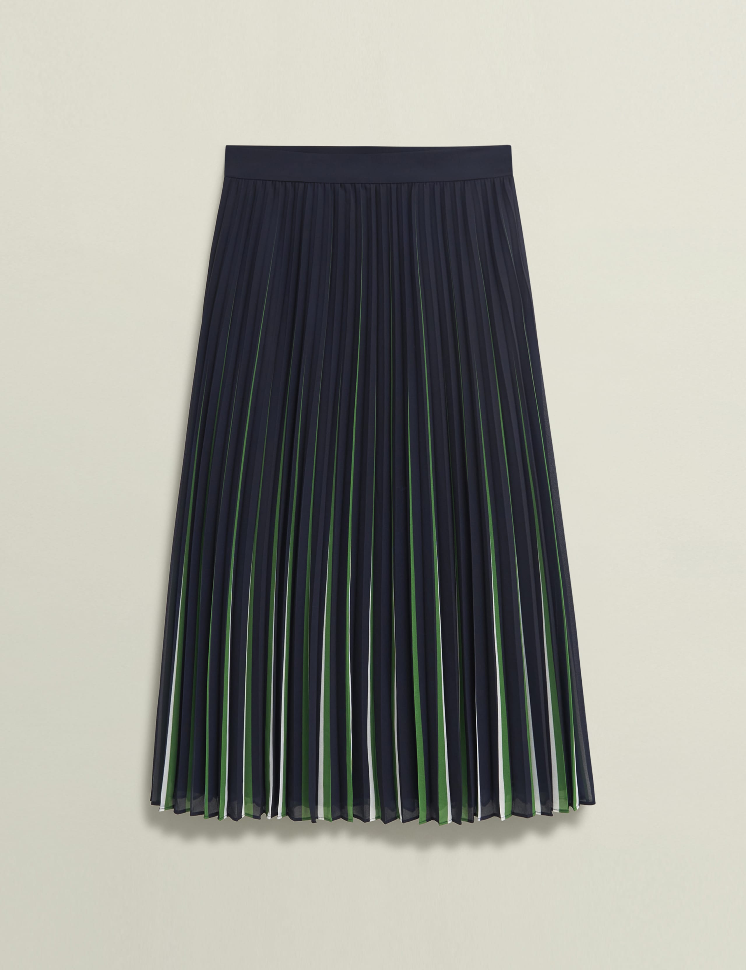 Striped Midi A-Line Skirt 2 of 10