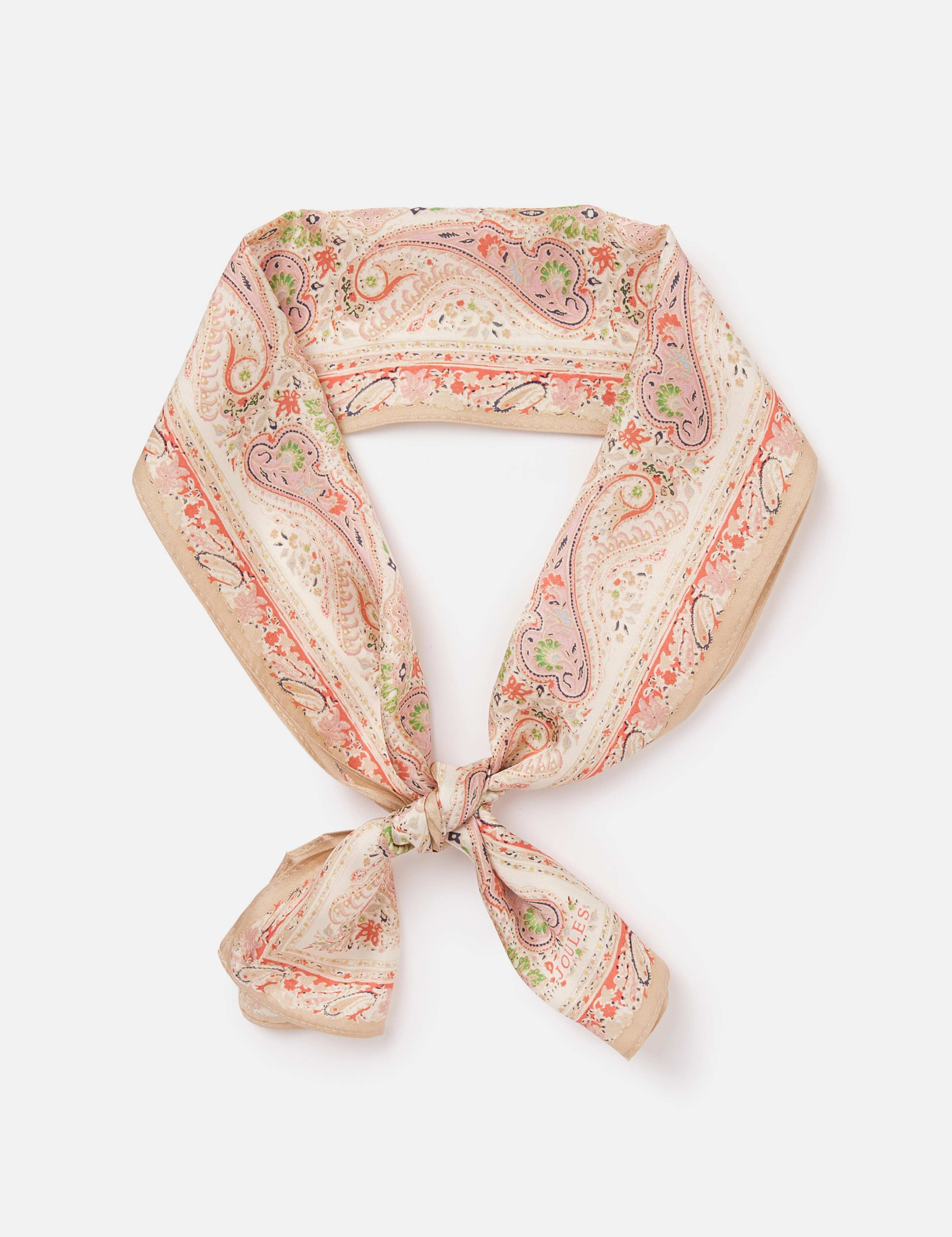 Pure Silk Printed Paisley Scarf 2 of 5