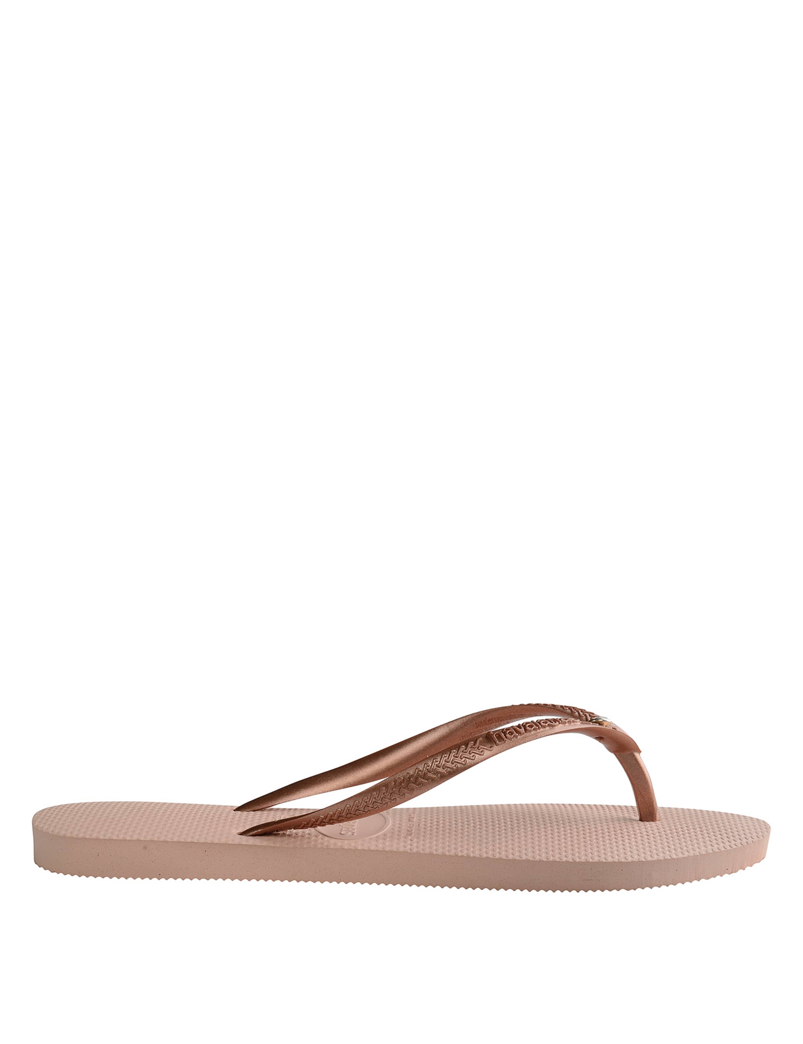 Metallic Crystal Detail Flip Flops 4 of 4