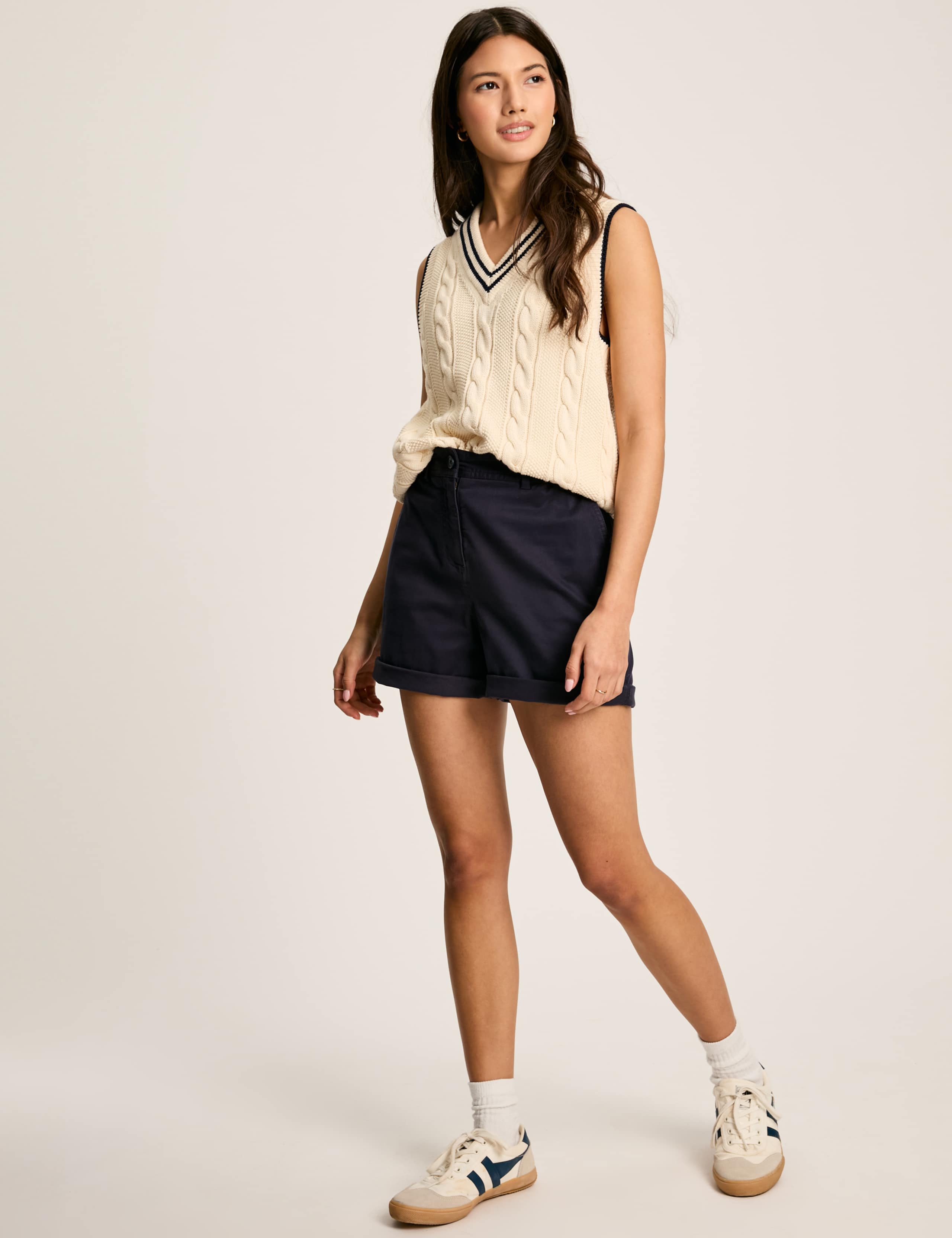 Pure Cotton Cable Knit V-Neck Knitted Vest 3 of 5