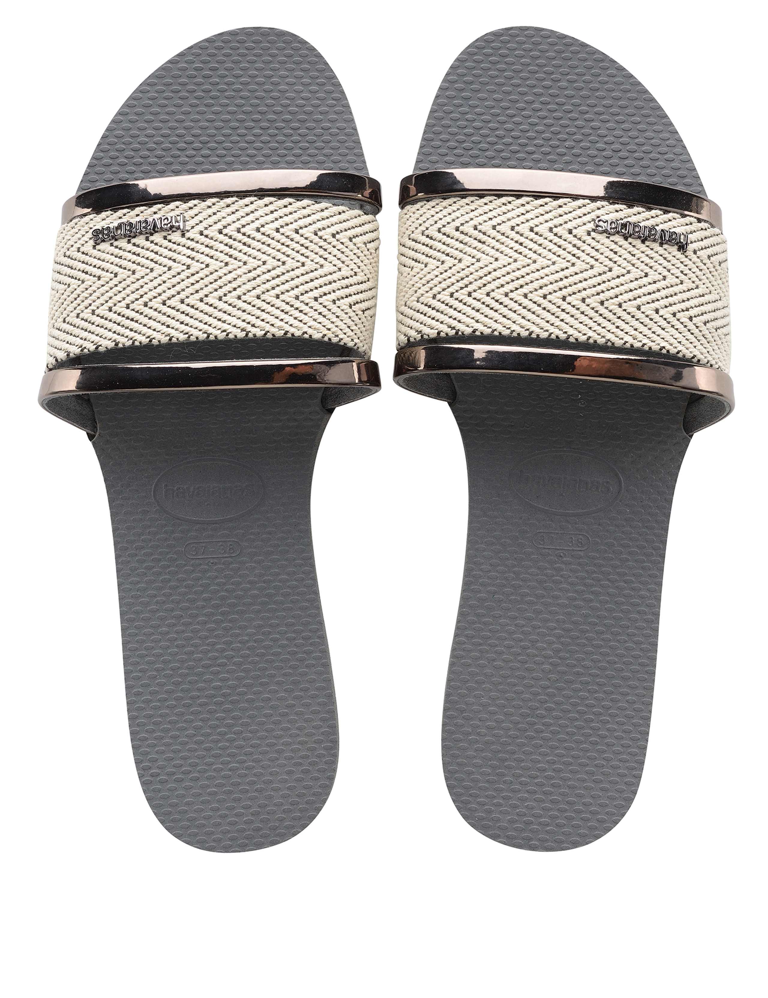 Woven Metallic Flip Flops 3 of 7