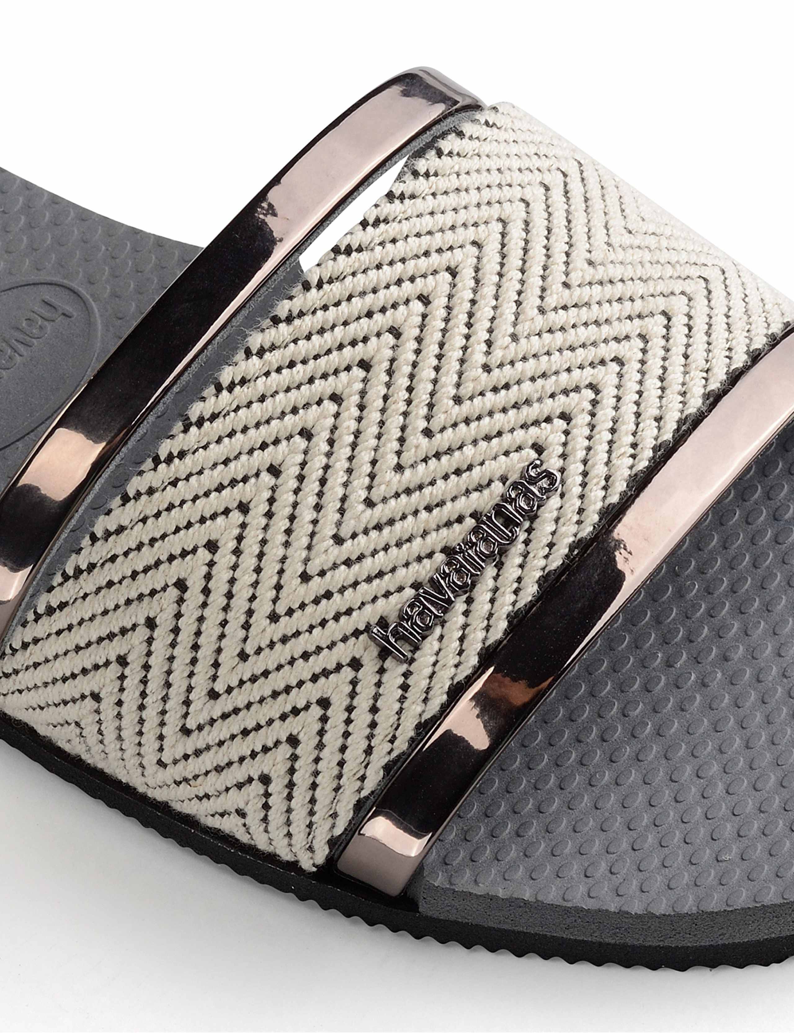 Woven Metallic Flip Flops 7 of 7