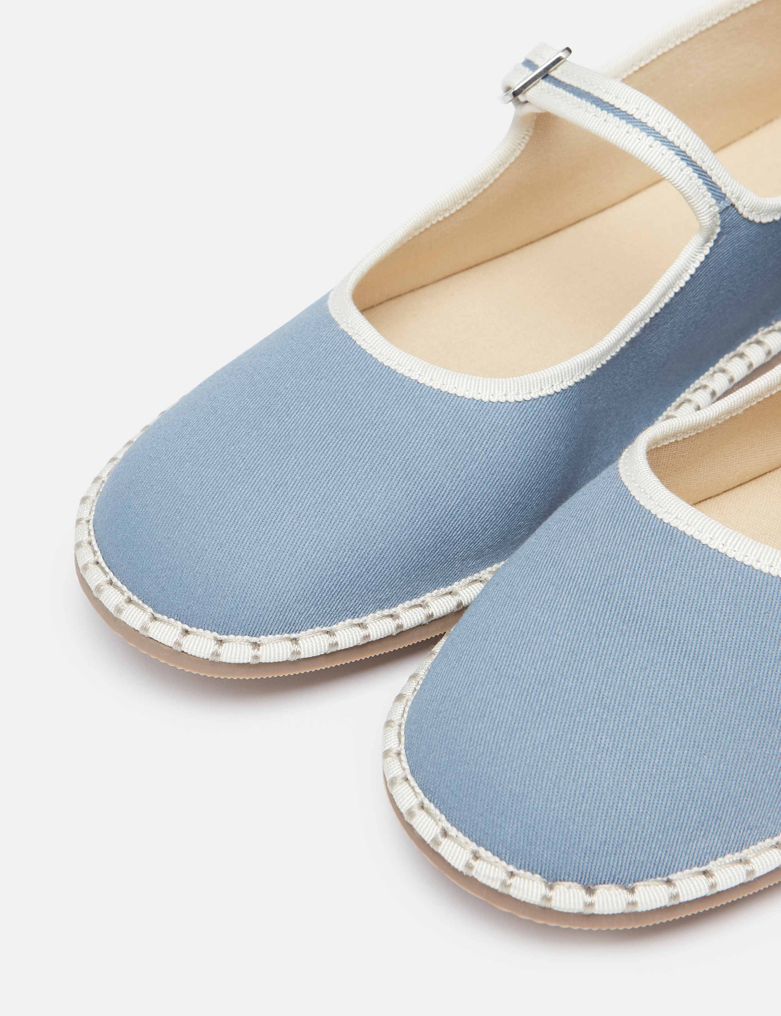 Canvas Flat Mary Jane Pumps 4 of 5