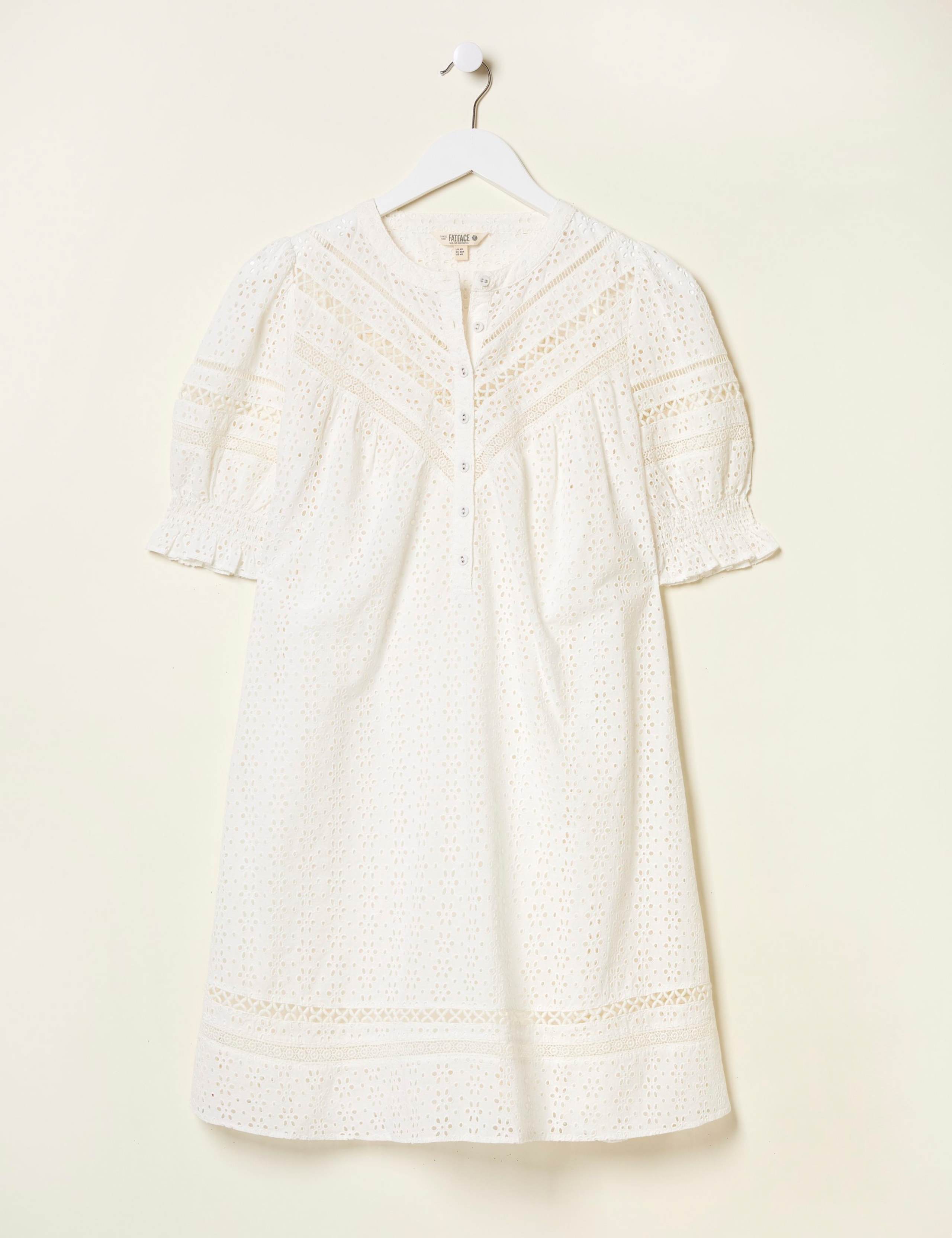 Broderie Mini Shift Dress 2 of 6