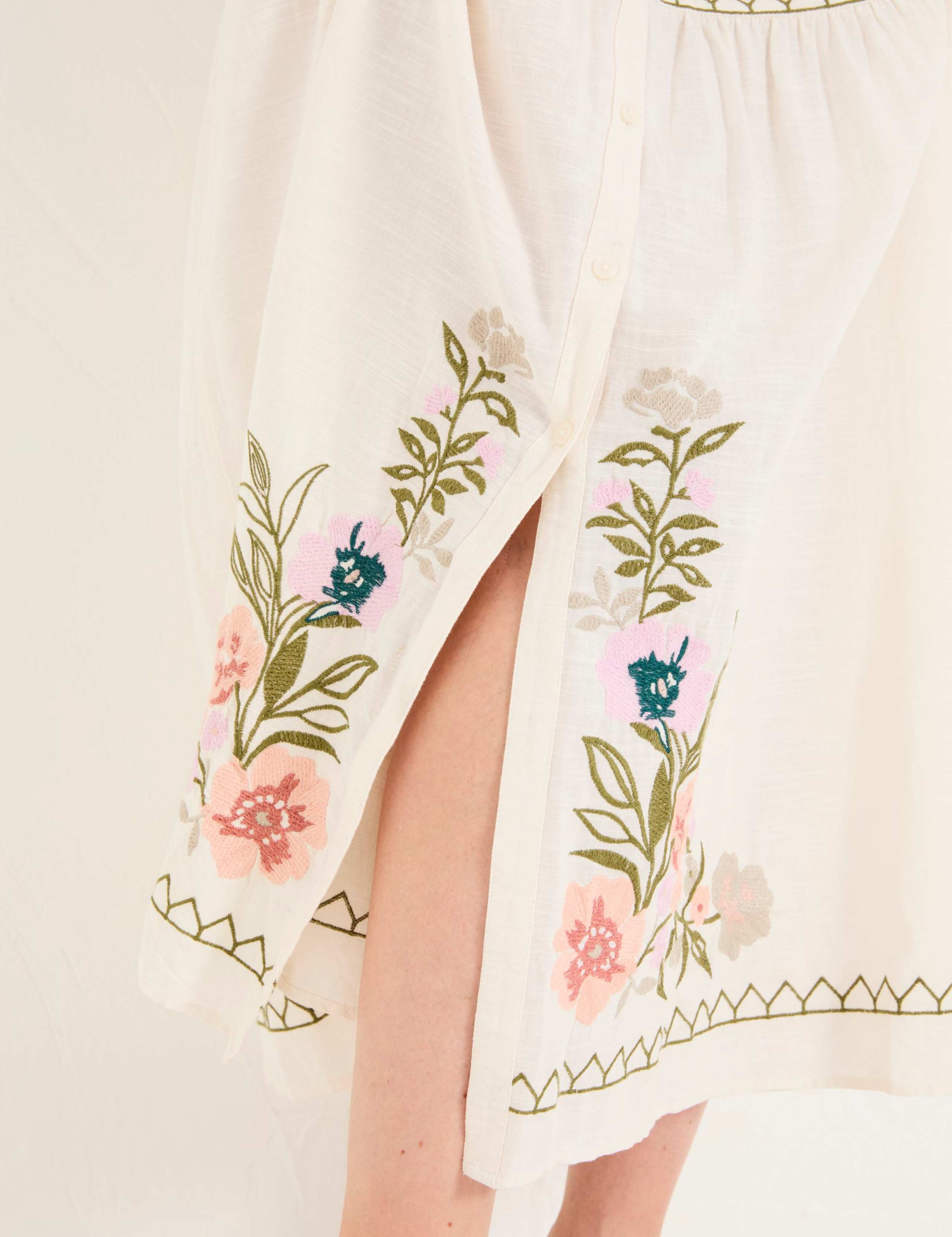 Floral Notch Neck Midi Tiered Dress 9 of 9