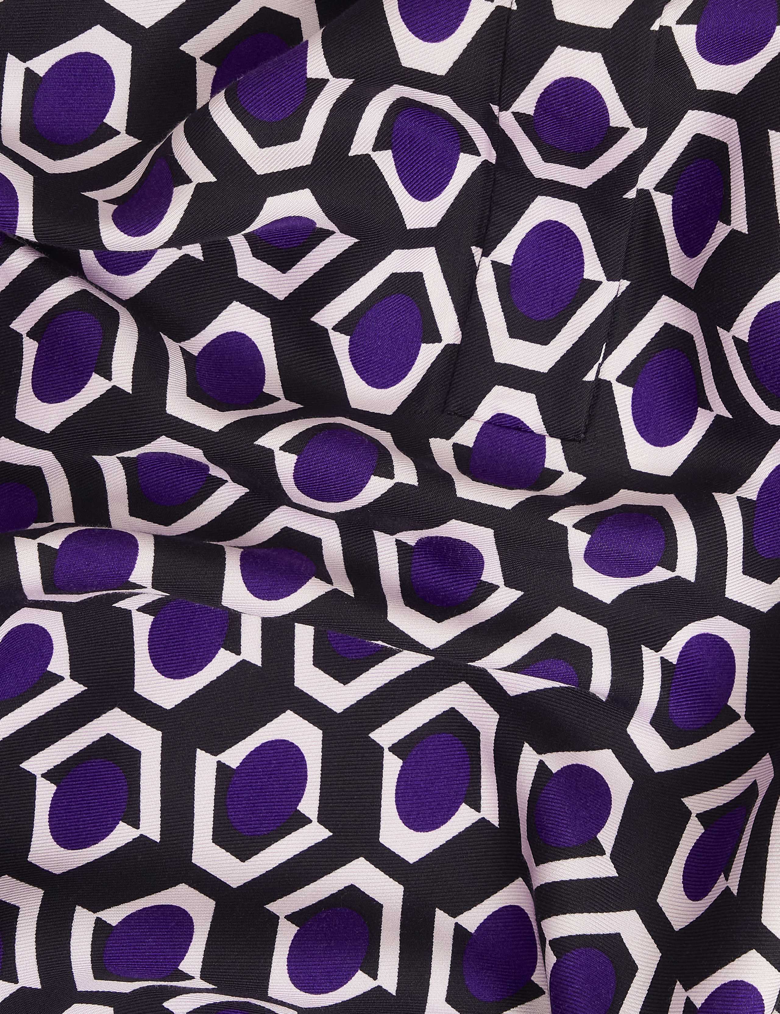 Geometric Knee Length Shirt Dress 9 of 9