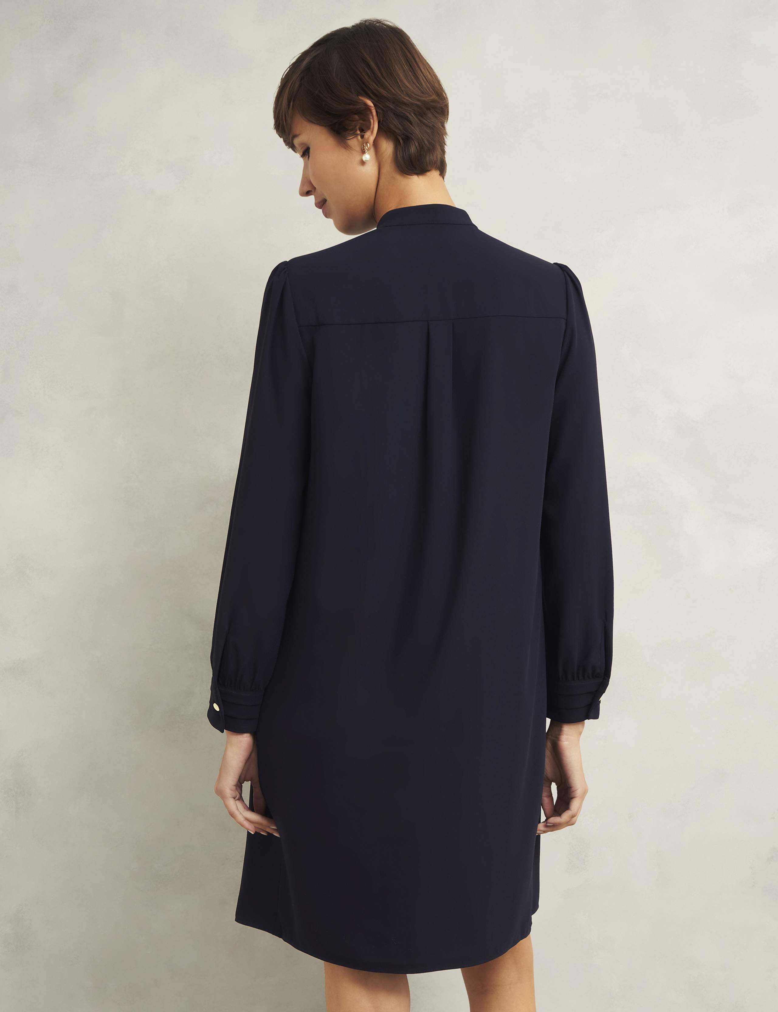 Button Detail Knee Length Shift Dress 4 of 5
