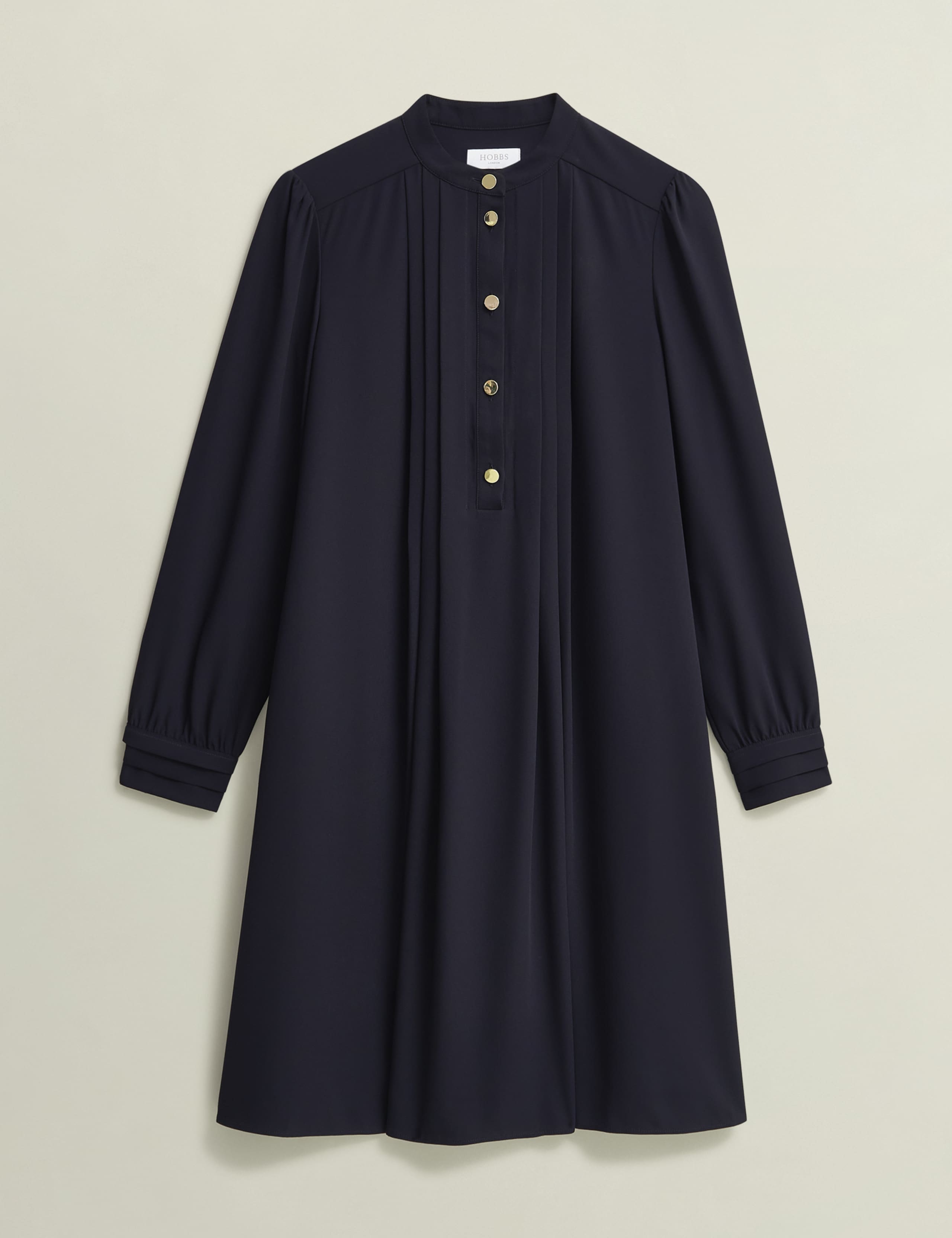 Button Detail Knee Length Shift Dress 2 of 5
