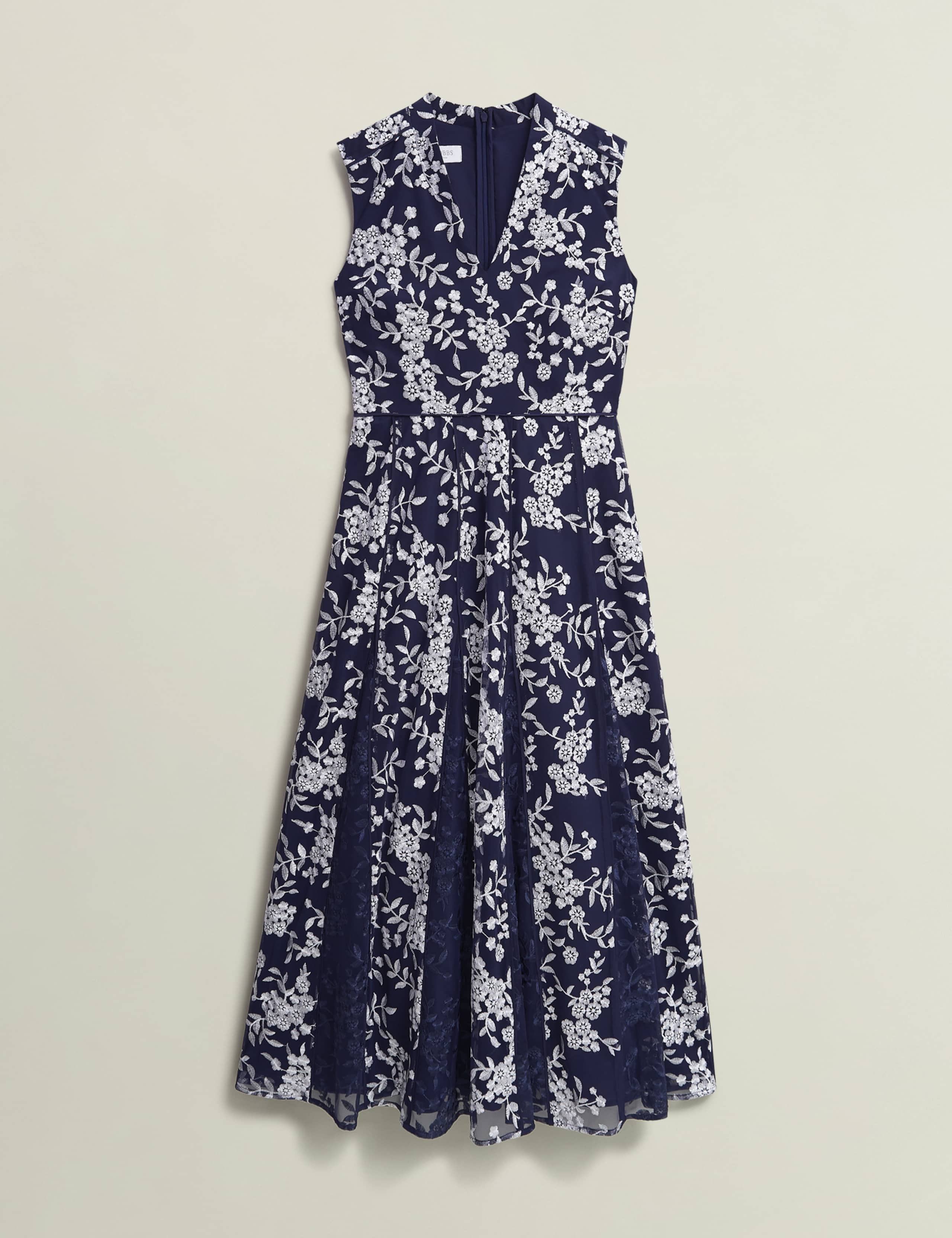 Floral Embroidered V-Neck Midaxi Dress 2 of 9